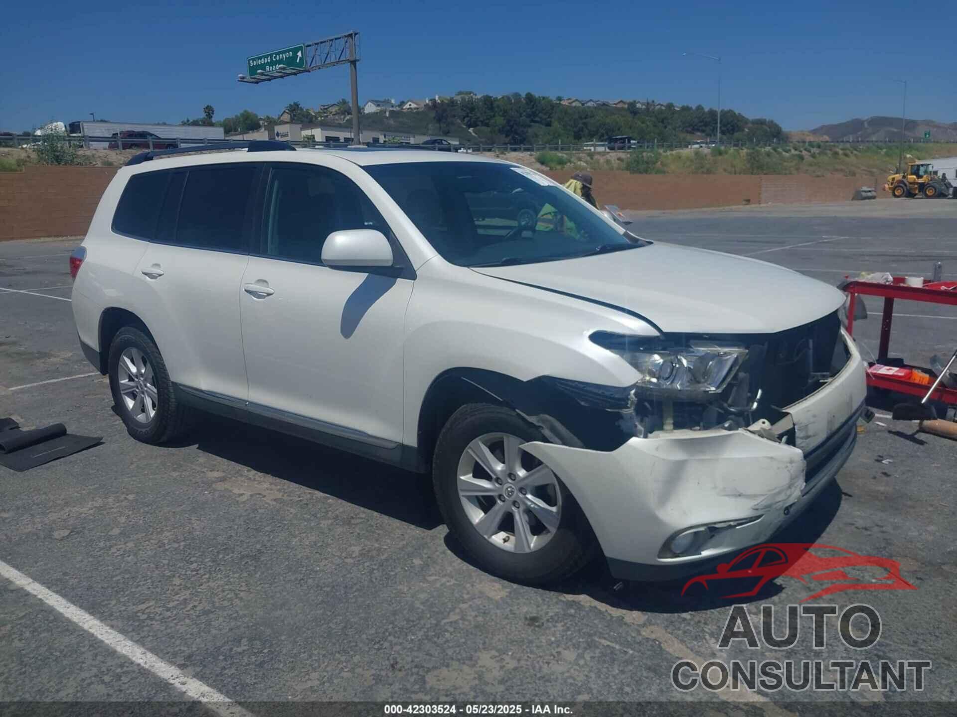 TOYOTA HIGHLANDER 2012 - 5TDZK3EH4CS065856