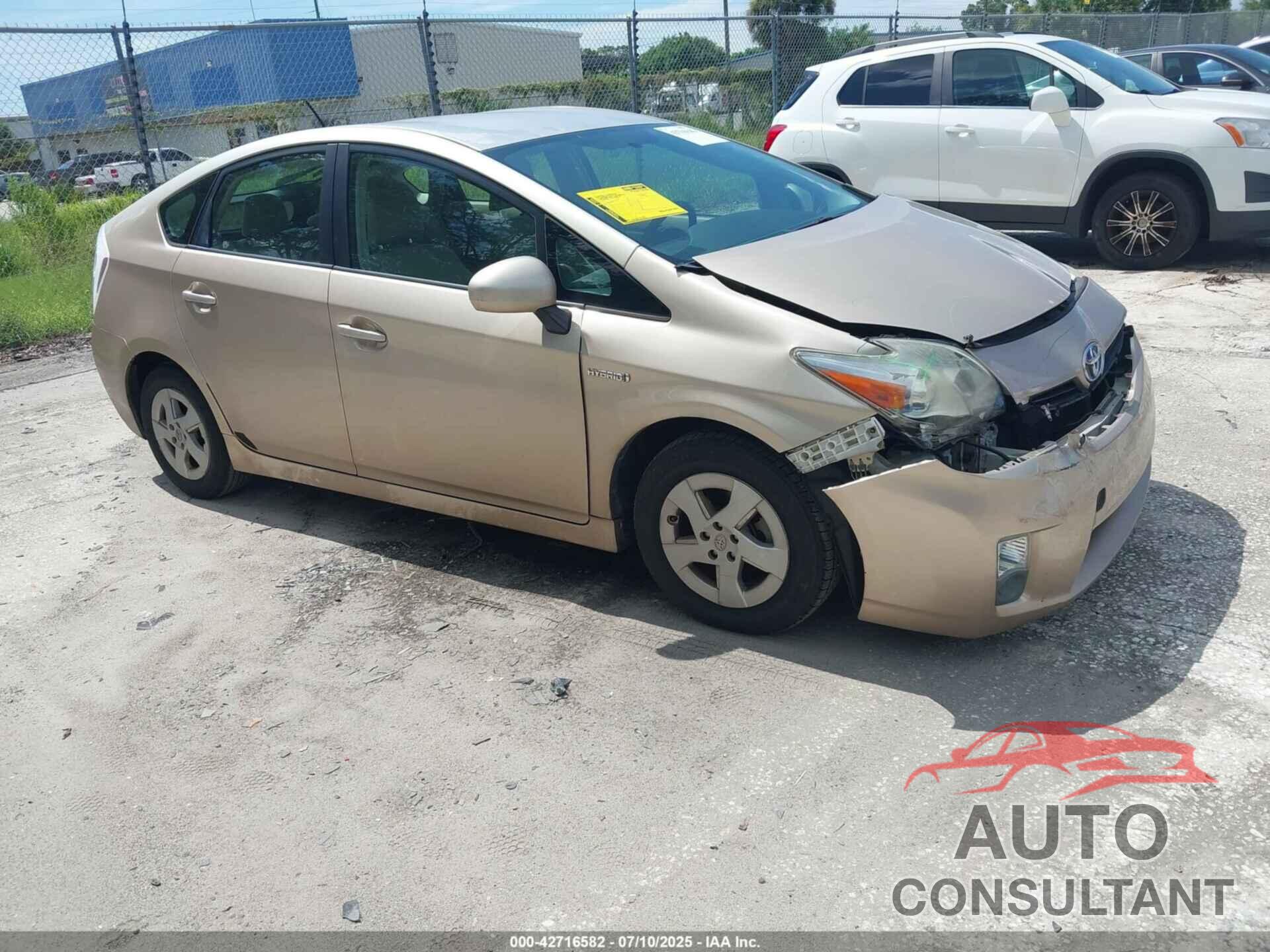 TOYOTA PRIUS 2010 - JTDKN3DU3A0107392