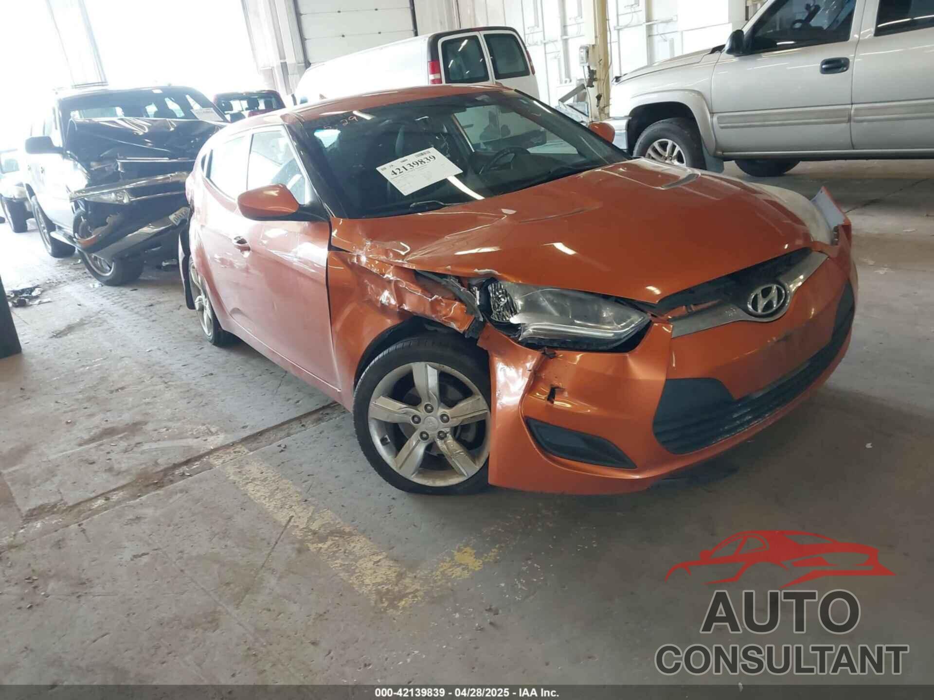HYUNDAI VELOSTER 2013 - KMHTC6AD3DU143656