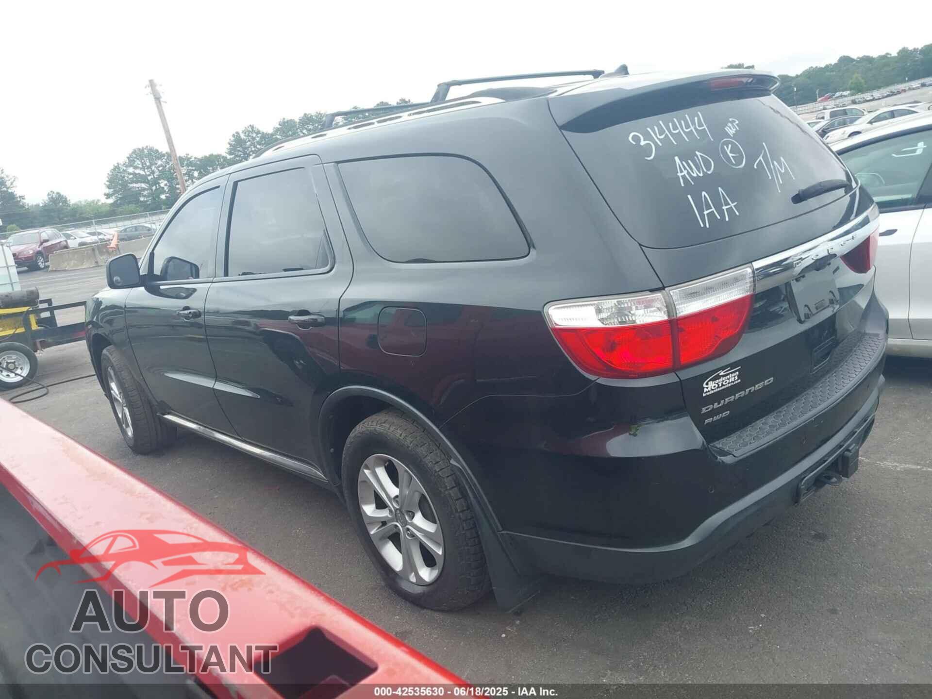 DODGE DURANGO 2012 - 1C4RDJAG4CC314444