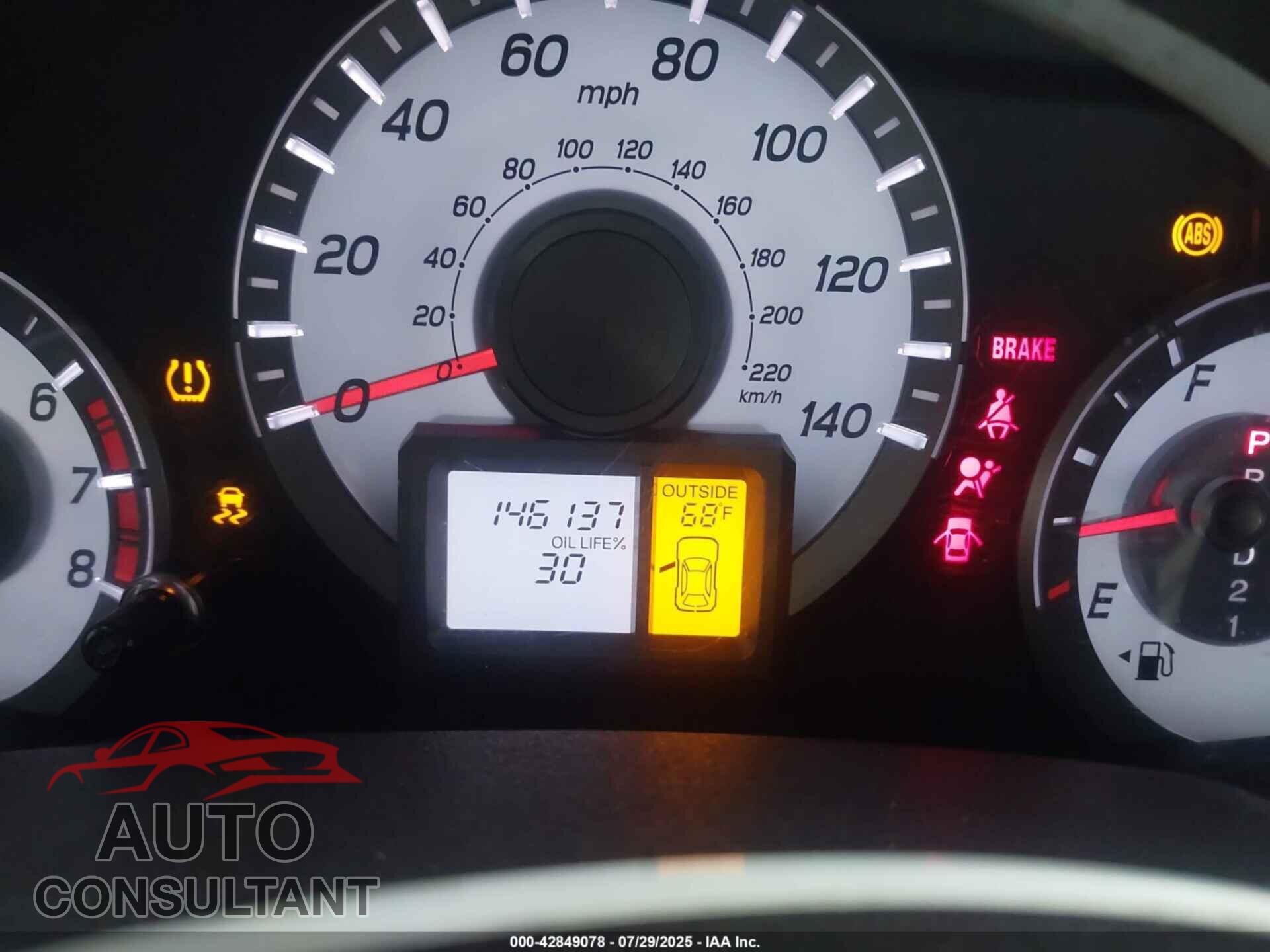 HONDA PILOT 2012 - 5FNYF3H74CB025705