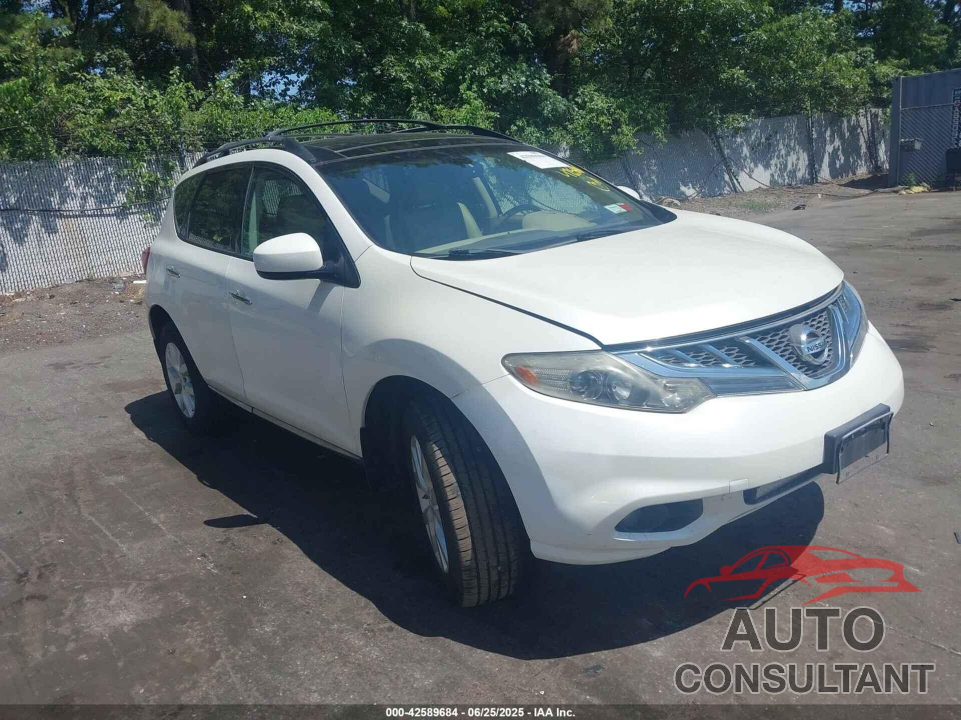 NISSAN MURANO 2012 - JN8AZ1MW7CW227738
