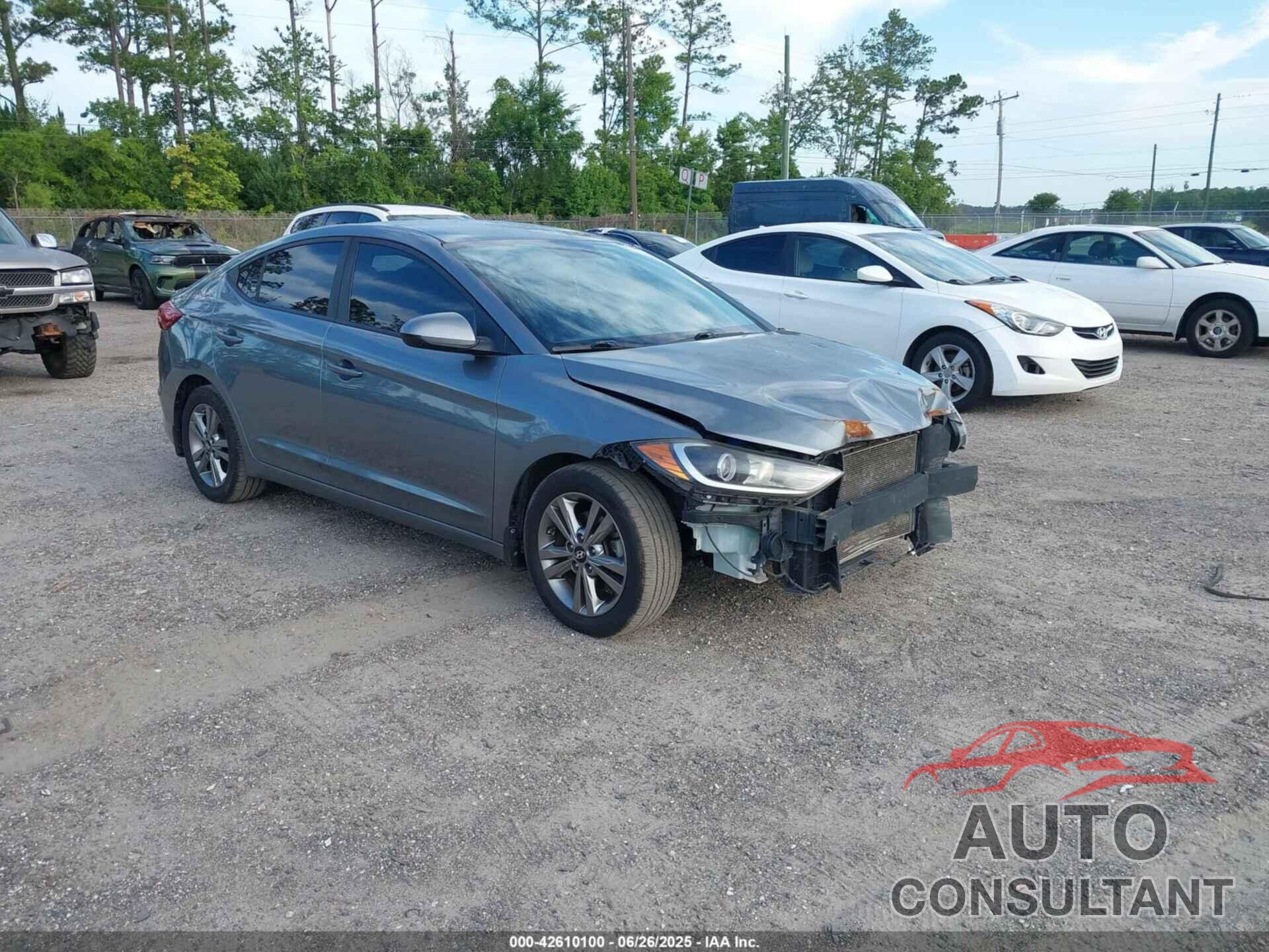 HYUNDAI ELANTRA 2018 - KMHD84LF9JU608719