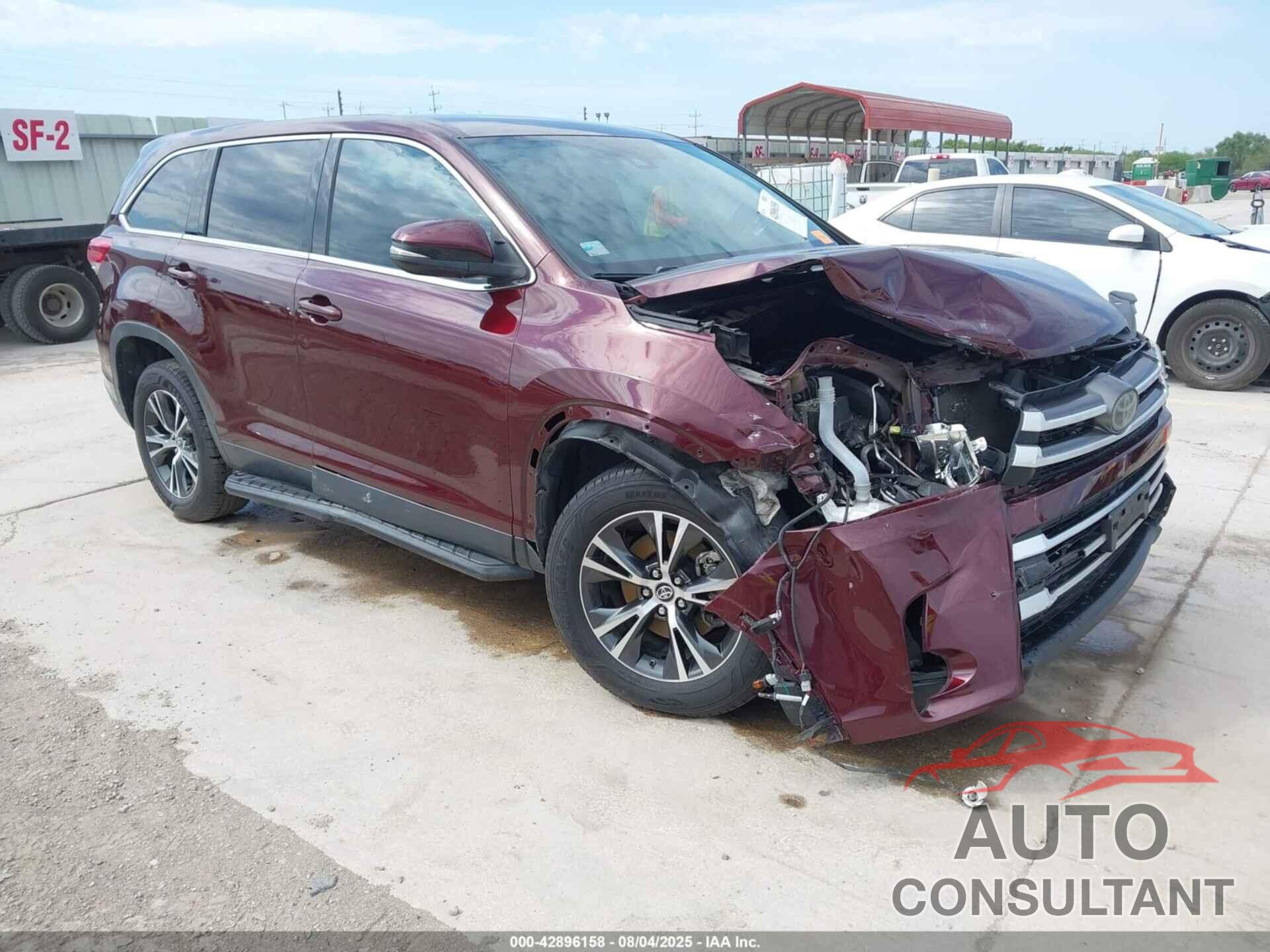 TOYOTA HIGHLANDER 2019 - 5TDZZRFH0KS352283