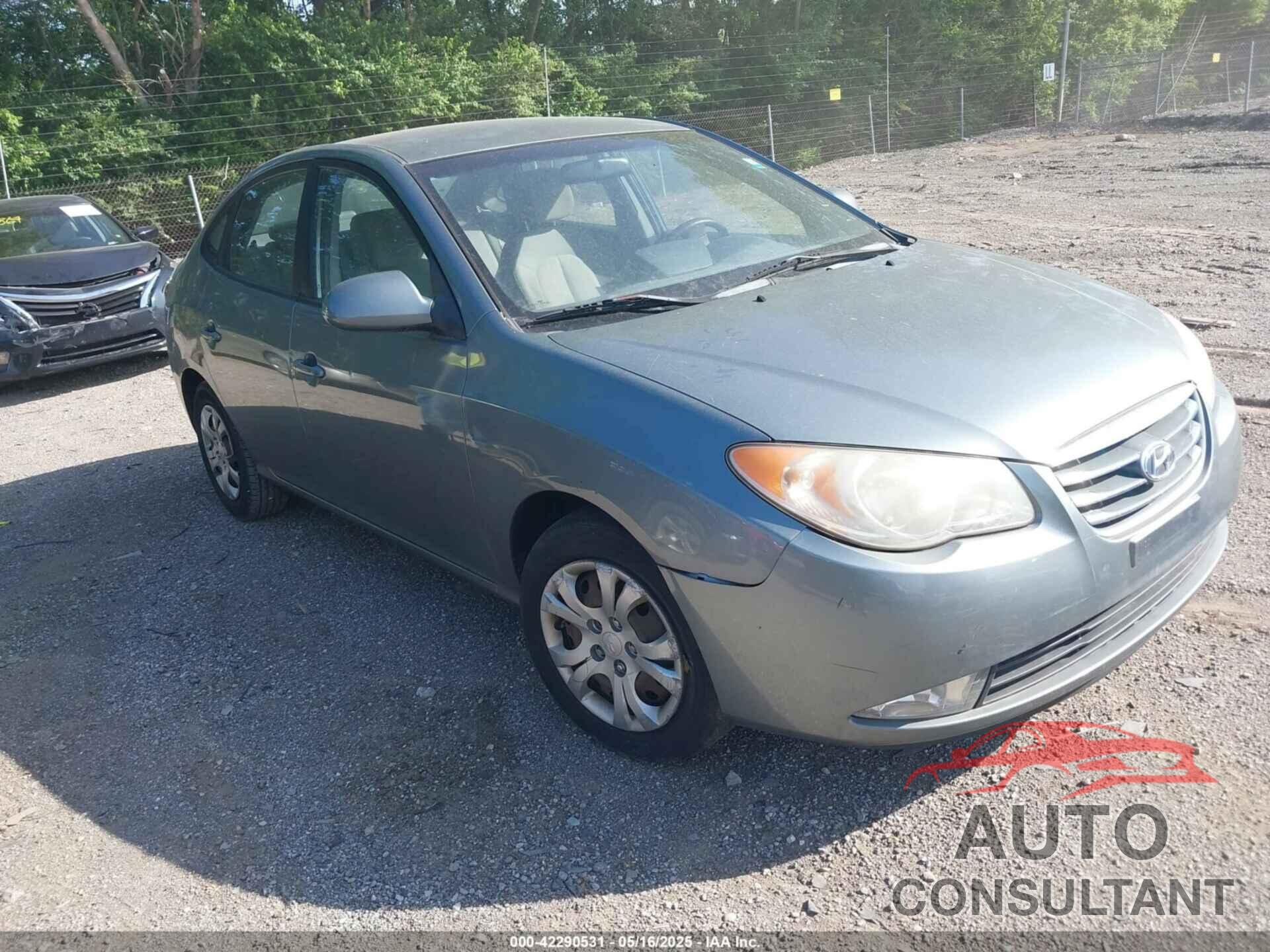 HYUNDAI ELANTRA 2010 - KMHDU4AD1AU904637