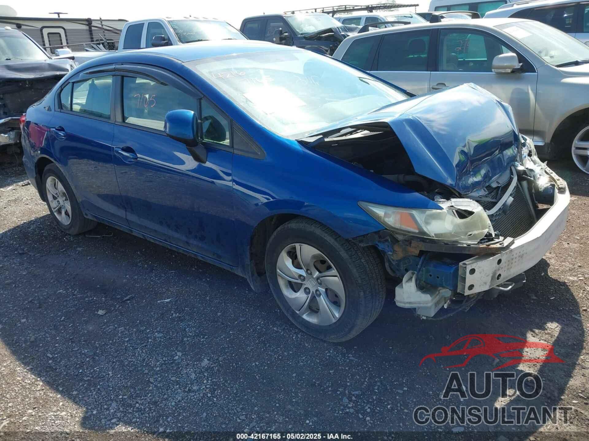 HONDA CIVIC 2013 - 19XFB2F55DE214904