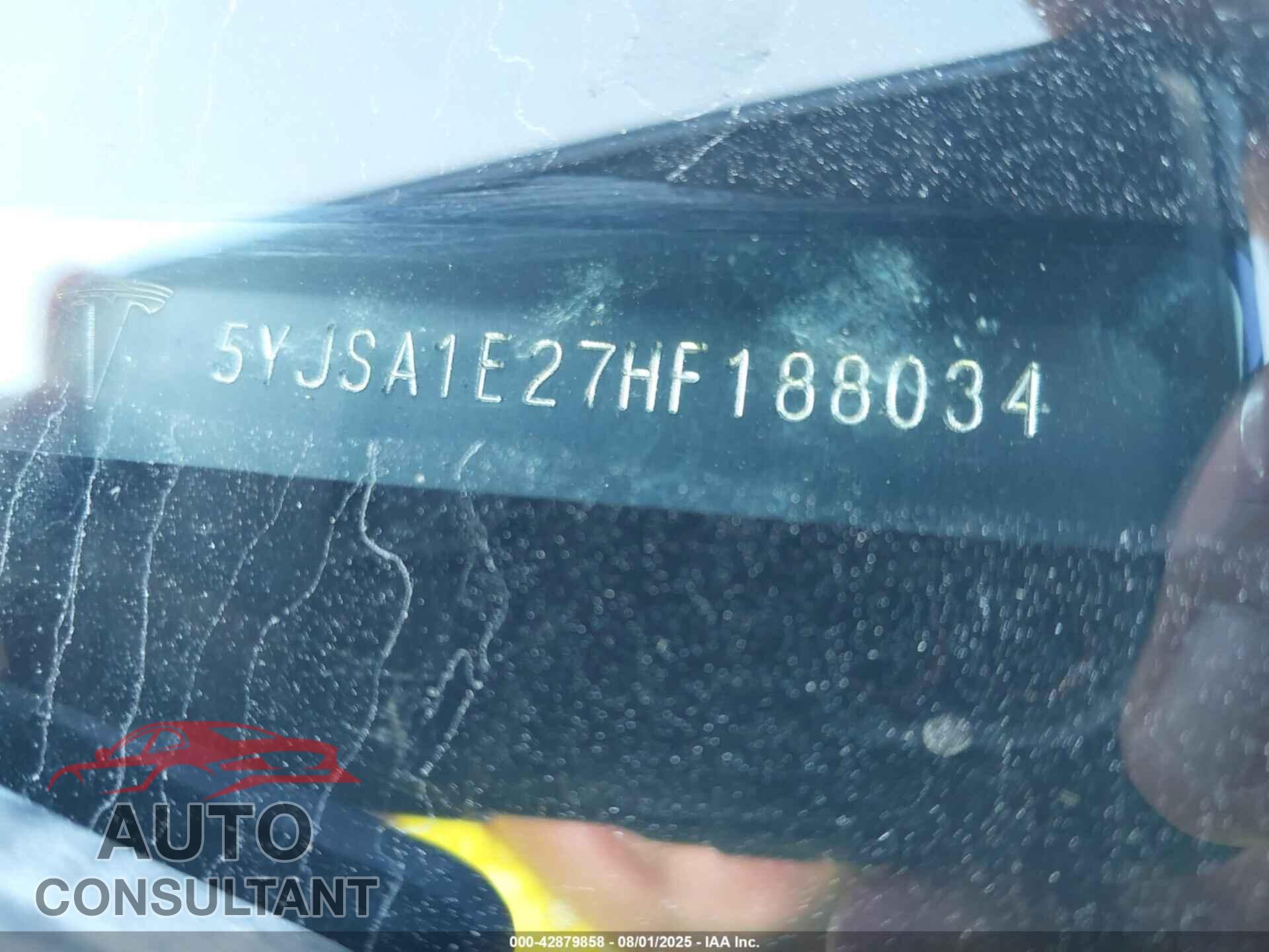 TESLA MODEL S 2017 - 5YJSA1E27HF188034