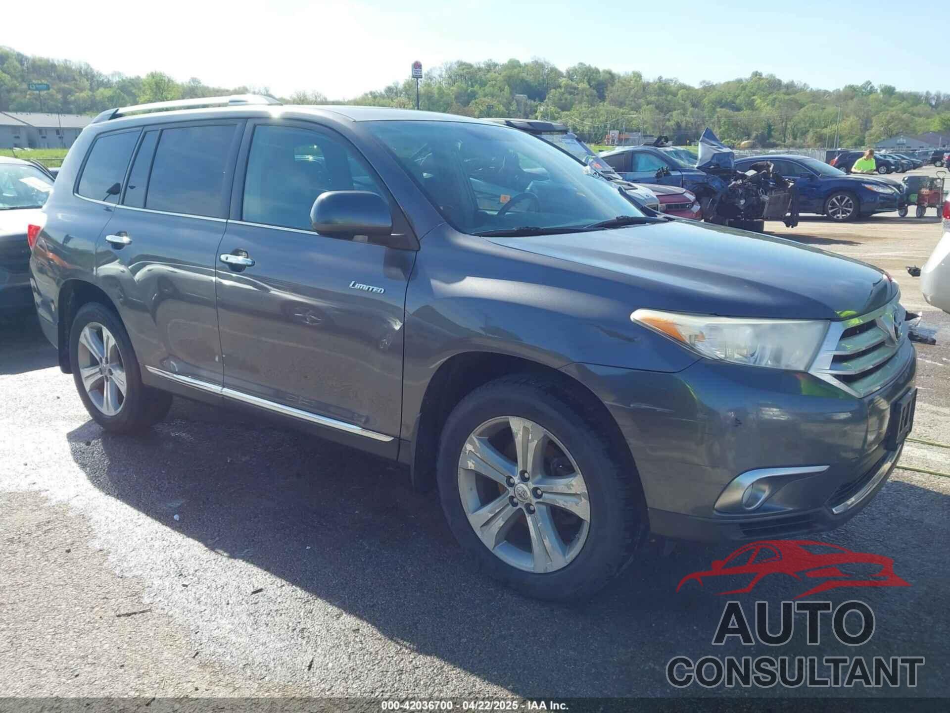 TOYOTA HIGHLANDER 2012 - 5TDDK3EH2CS101814
