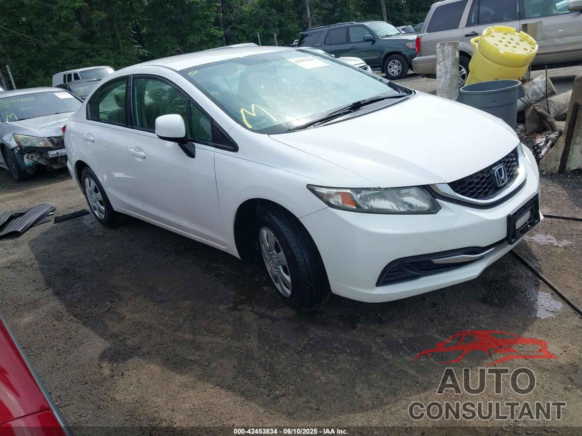HONDA CIVIC 2013 - 19XFB2F50DE222974