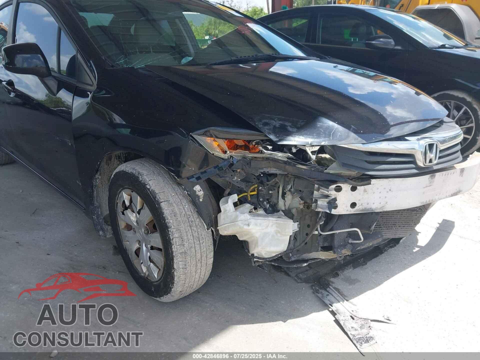 HONDA CIVIC 2012 - 19XFB2F58CE005705