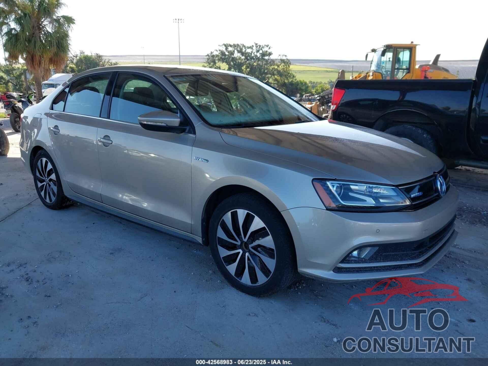 VOLKSWAGEN JETTA HYBRID 2016 - 3VW637AJ9GM253646