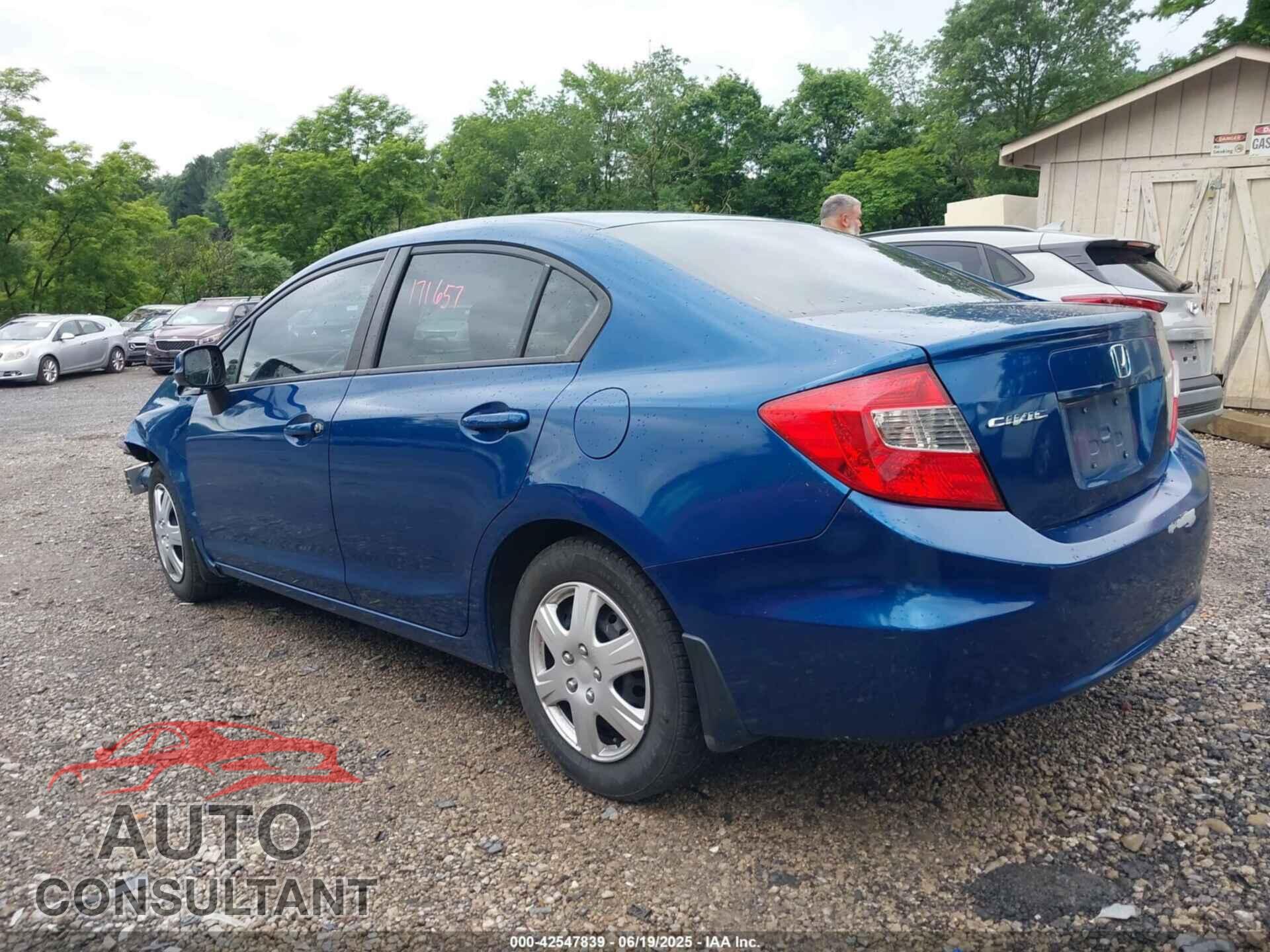 HONDA CIVIC 2012 - 2HGFB2F53CH564407