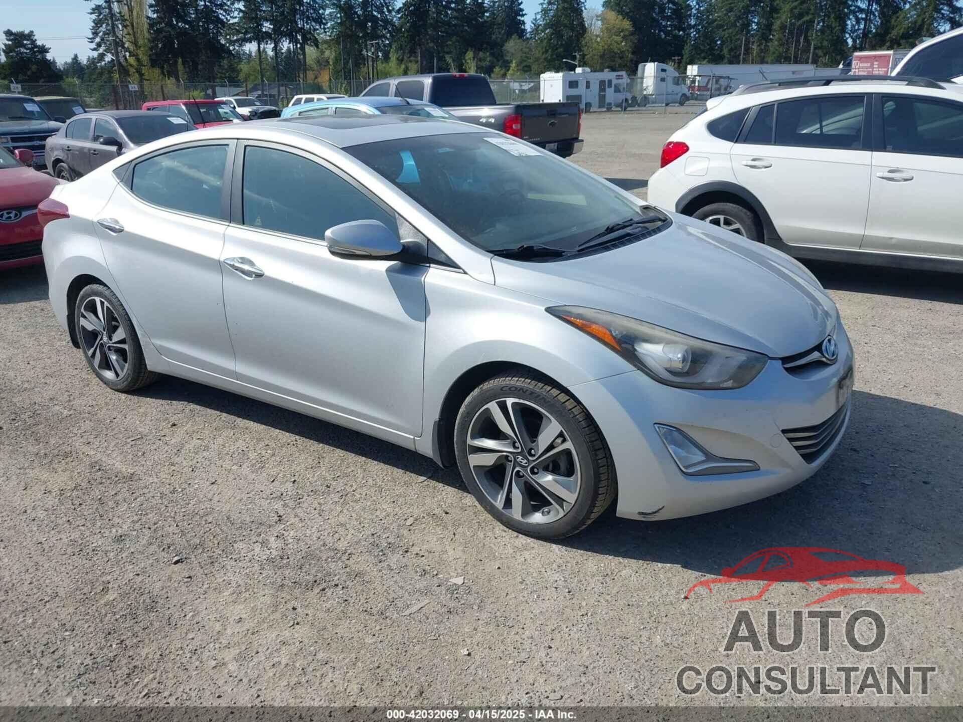 HYUNDAI ELANTRA 2014 - KMHDH4AE9EU140846