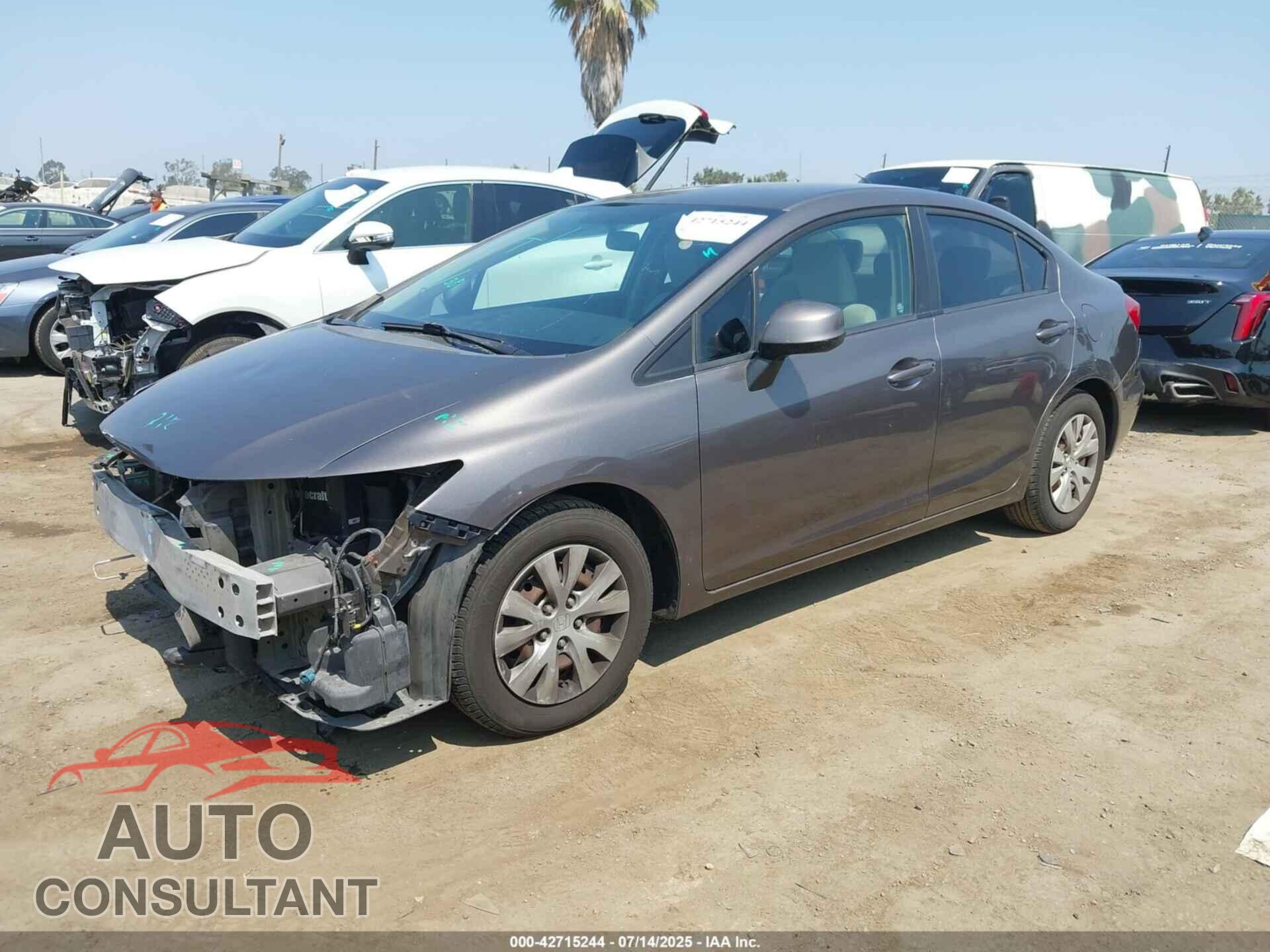 HONDA CIVIC 2012 - 19XFB2F59CE388666
