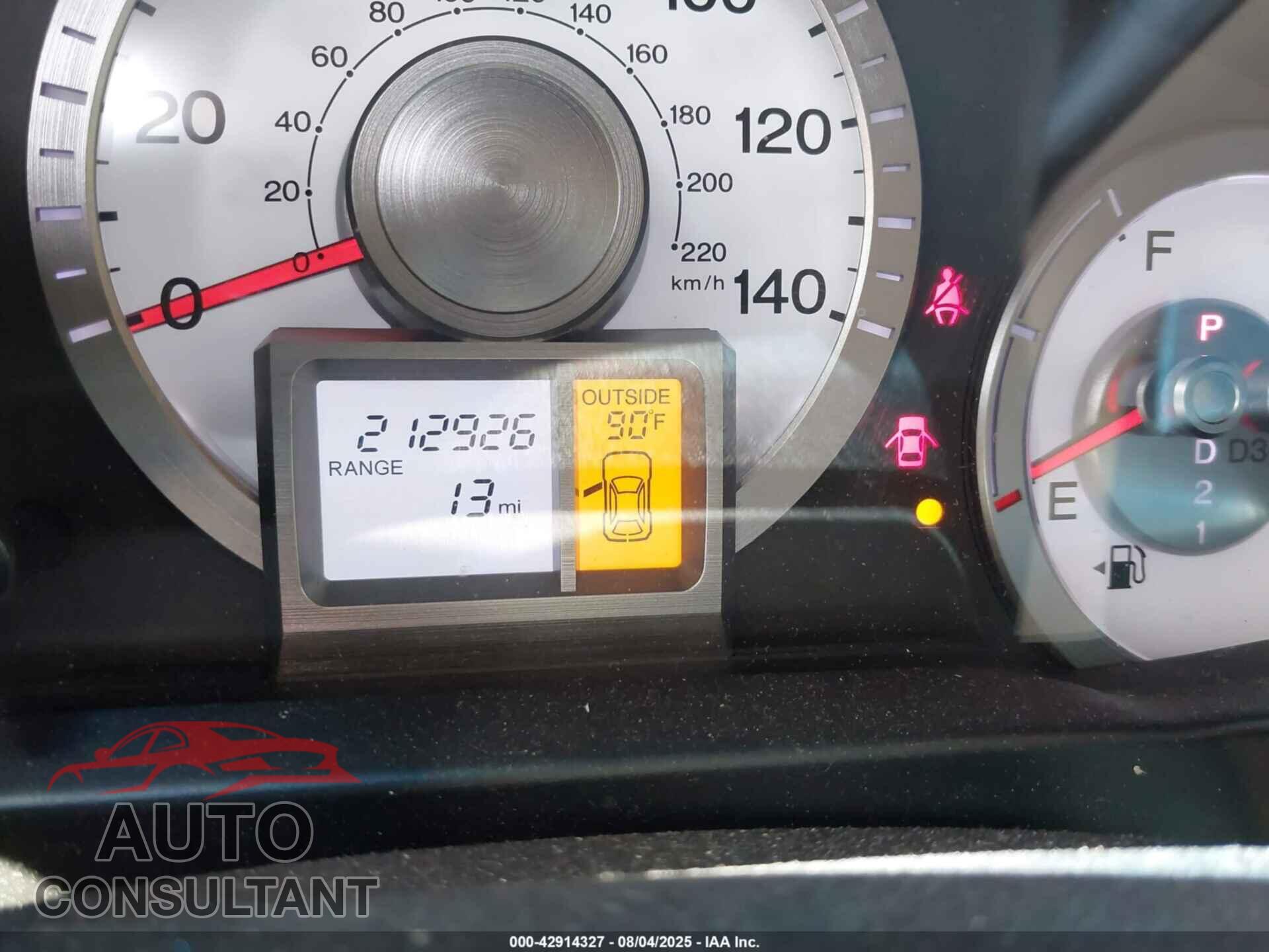 HONDA PILOT 2011 - 5FNYF4H60BB062360