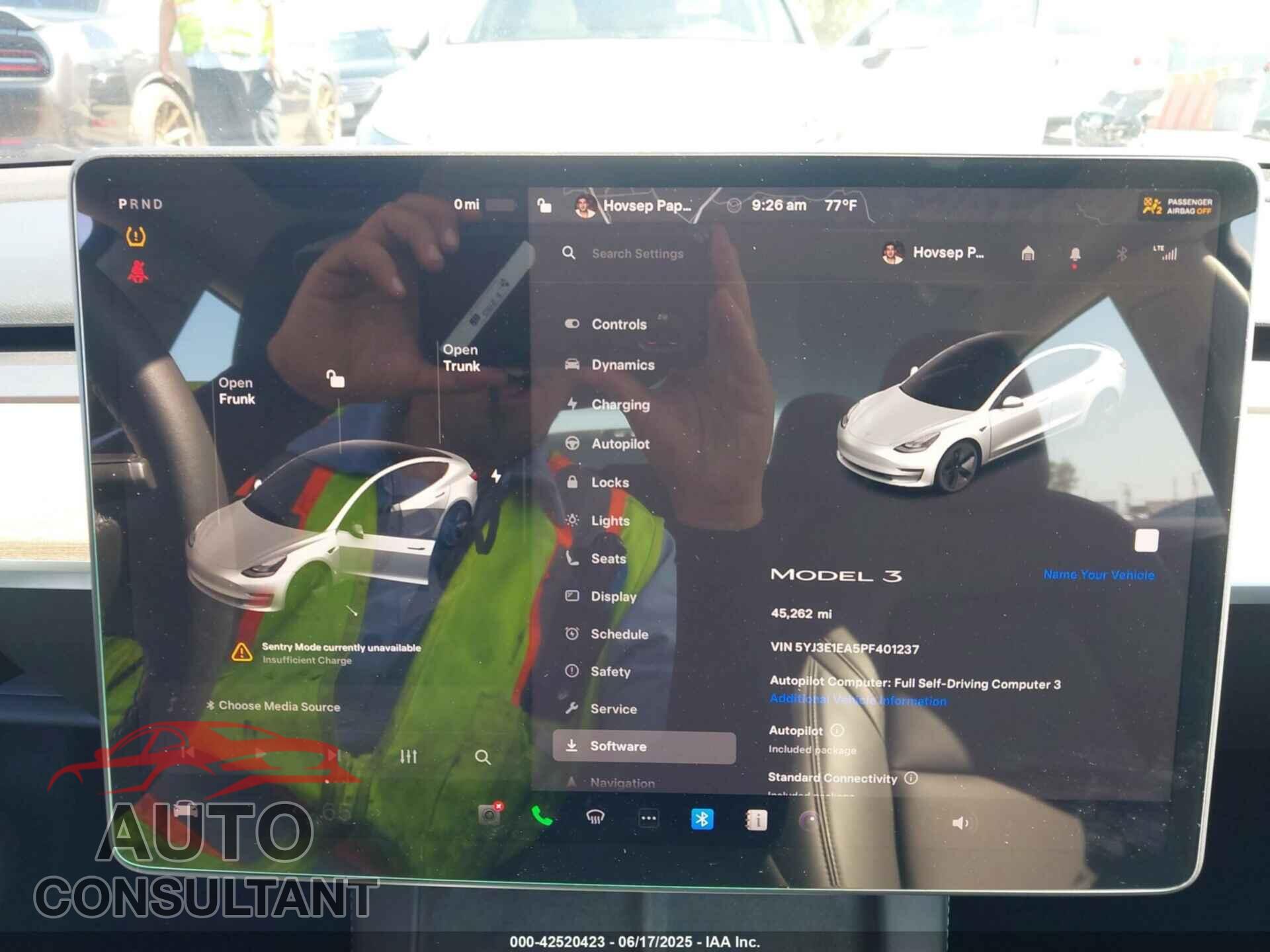 TESLA MODEL 3 2023 - 5YJ3E1EA5PF401237