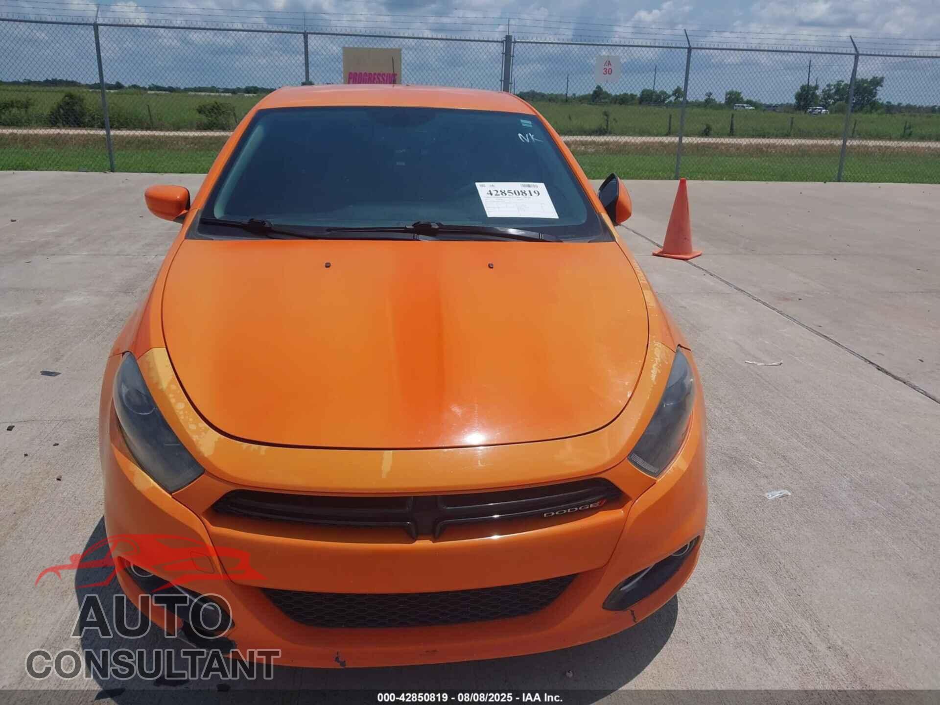 DODGE DART 2013 - 1C3CDFBA0DD305236