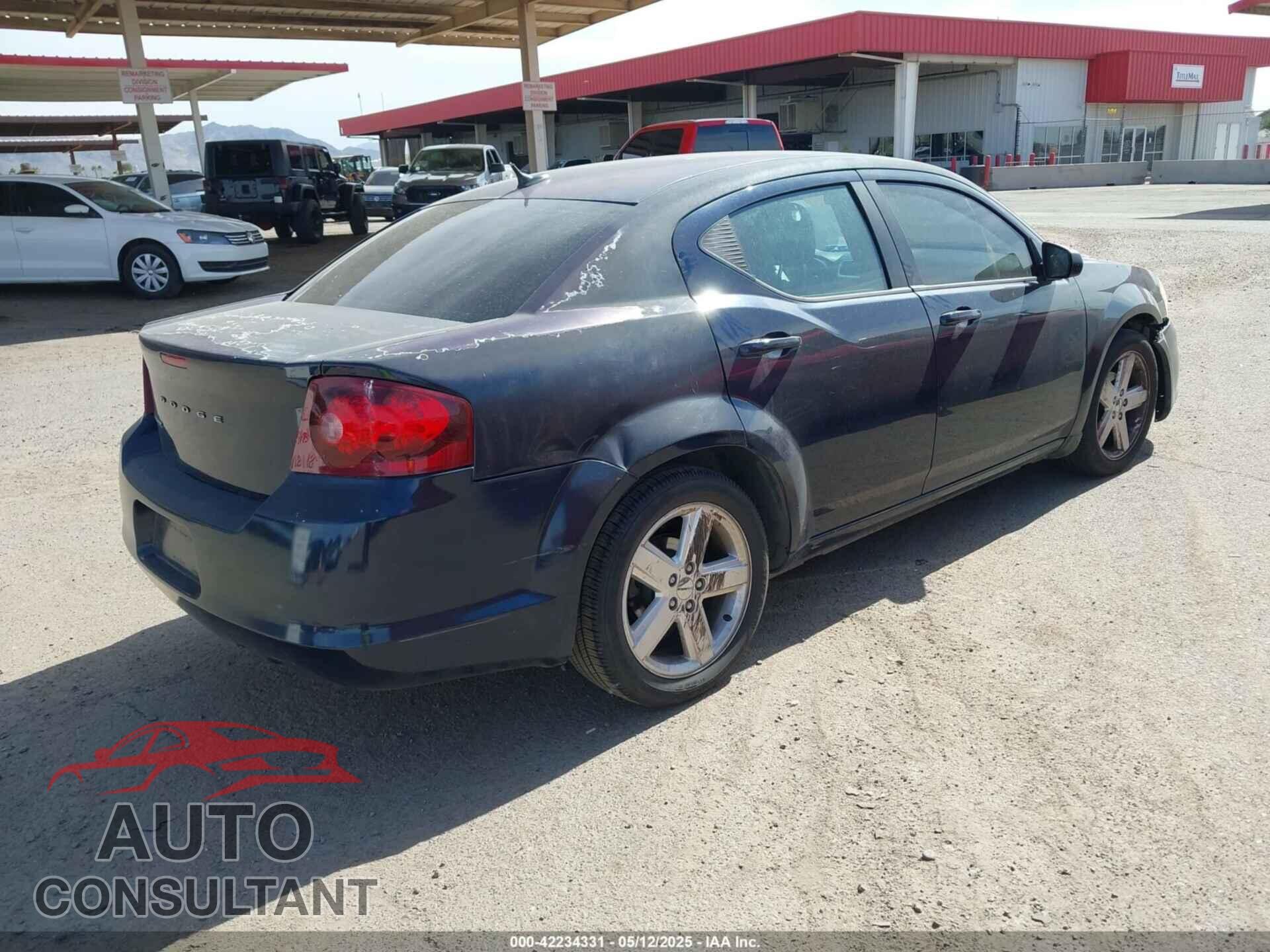 DODGE AVENGER 2013 - 1C3CDZAB8DN643232