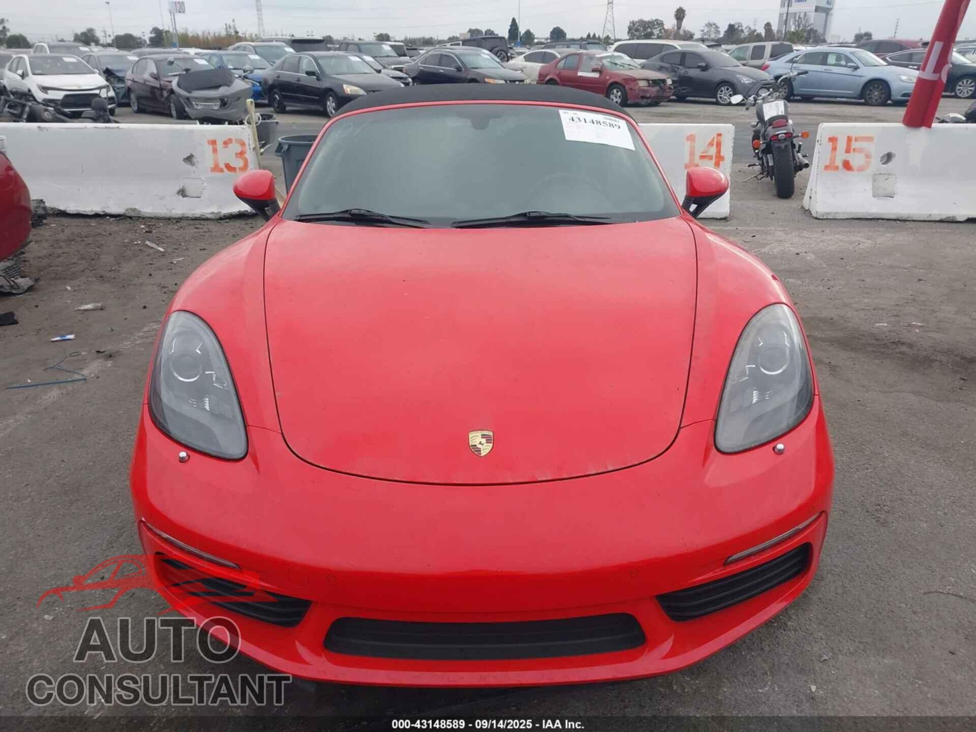 PORSCHE 718 BOXSTER 2017 - WP0CB2A82HS240836
