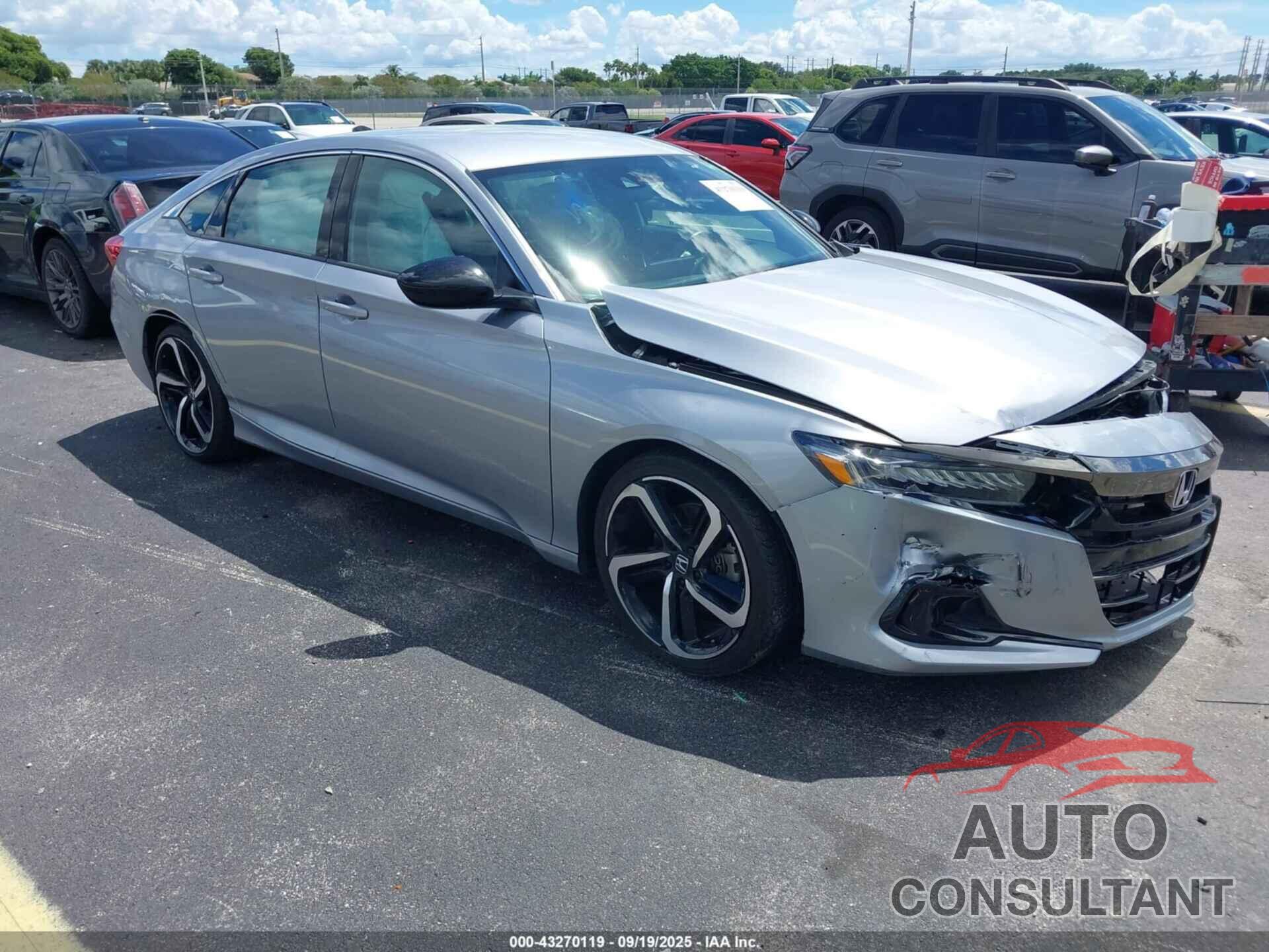 HONDA ACCORD 2021 - 1HGCV1F33MA123282