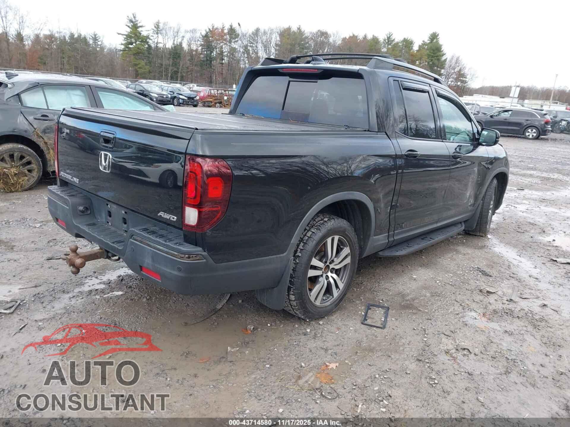 HONDA RIDGELINE 2017 - 5FPYK3F8XHB021664