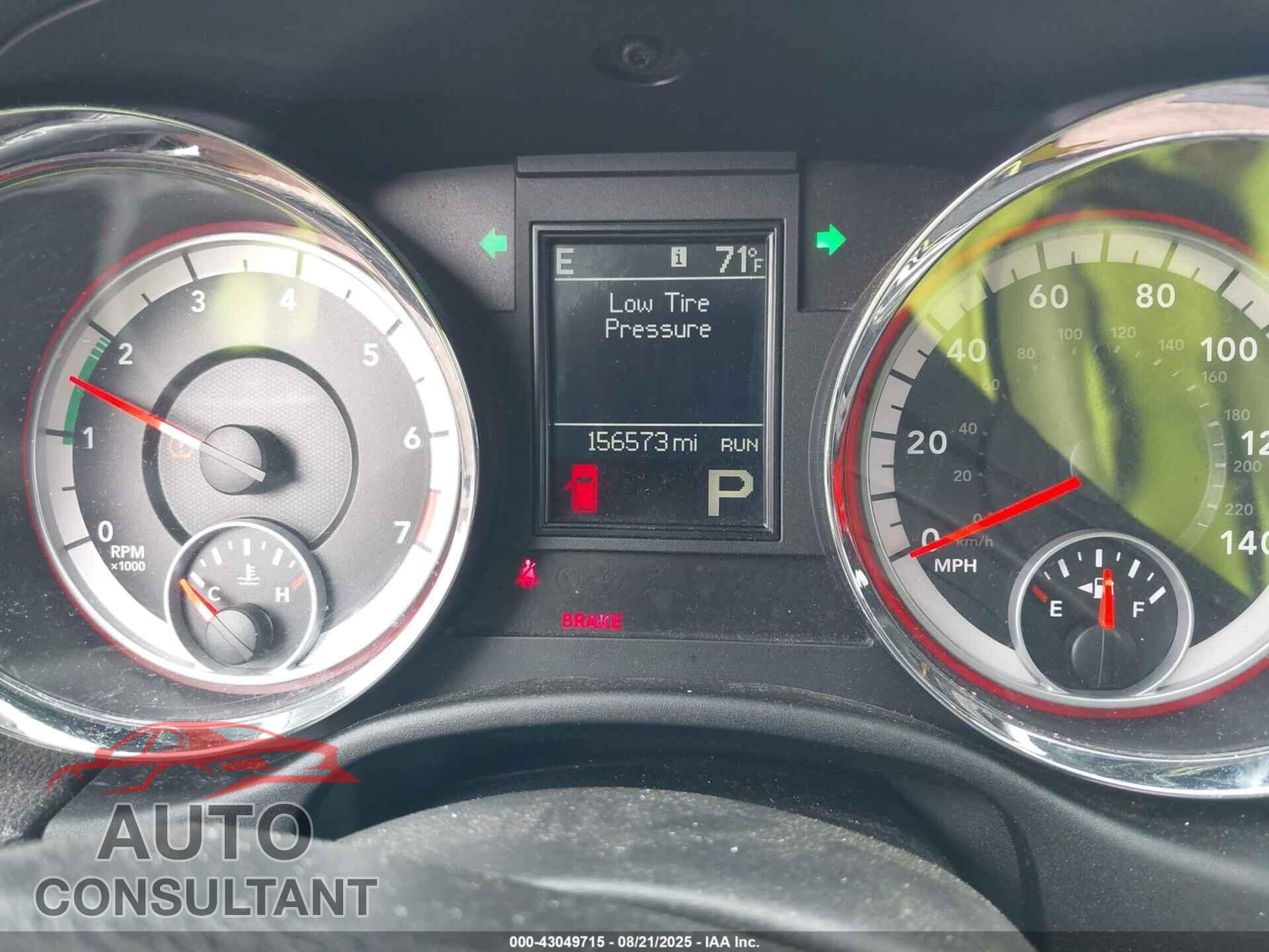DODGE DURANGO 2011 - 1D4RE3GG8BC712497