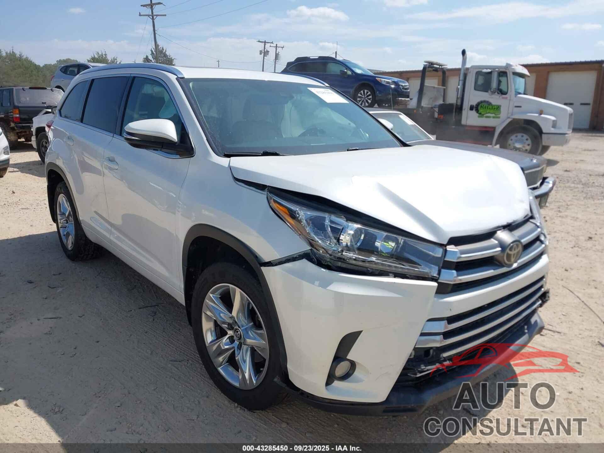 TOYOTA HIGHLANDER 2017 - 5TDDZRFH4HS380770