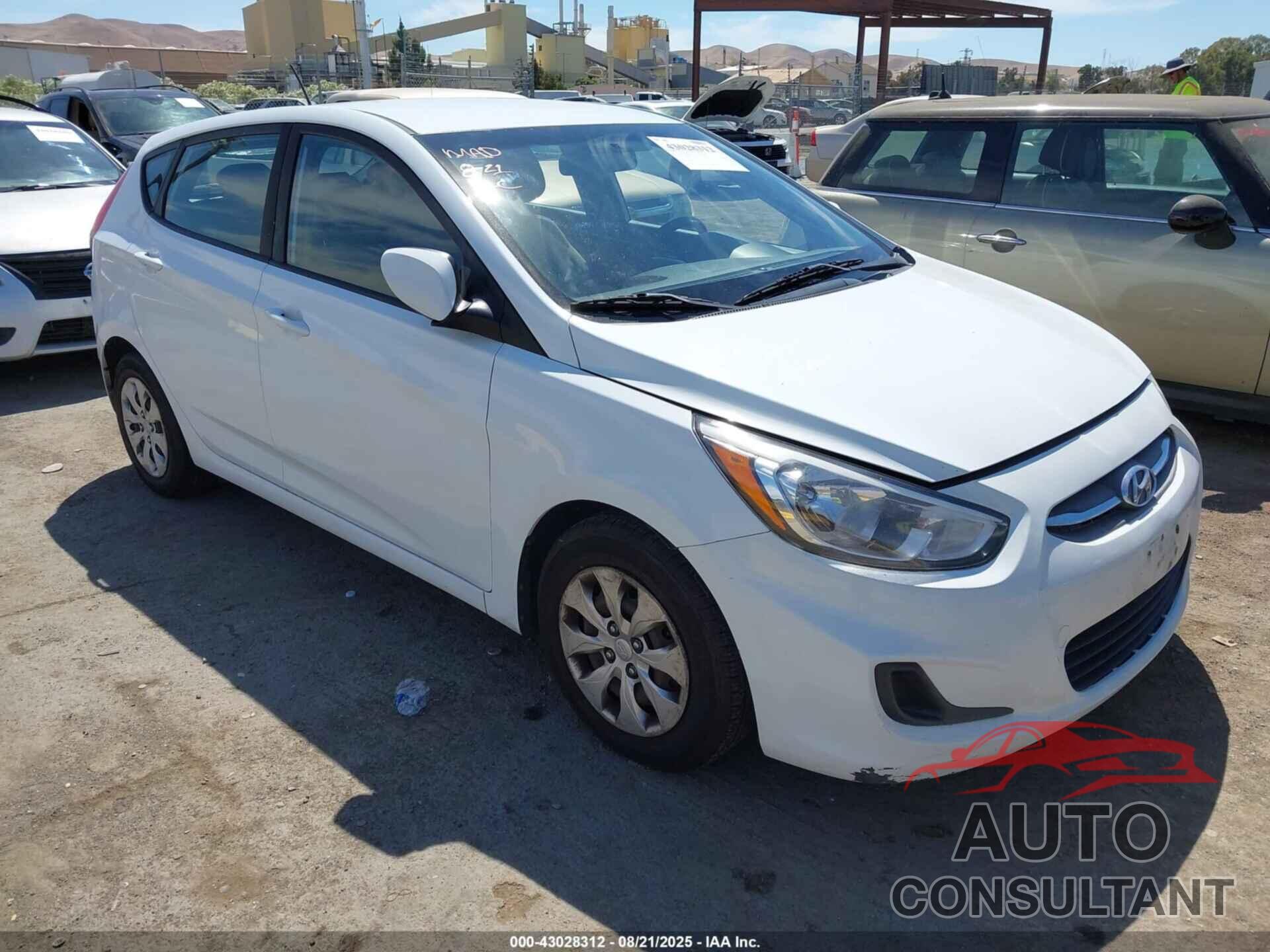 HYUNDAI ACCENT 2017 - KMHCT5AE7HU343030