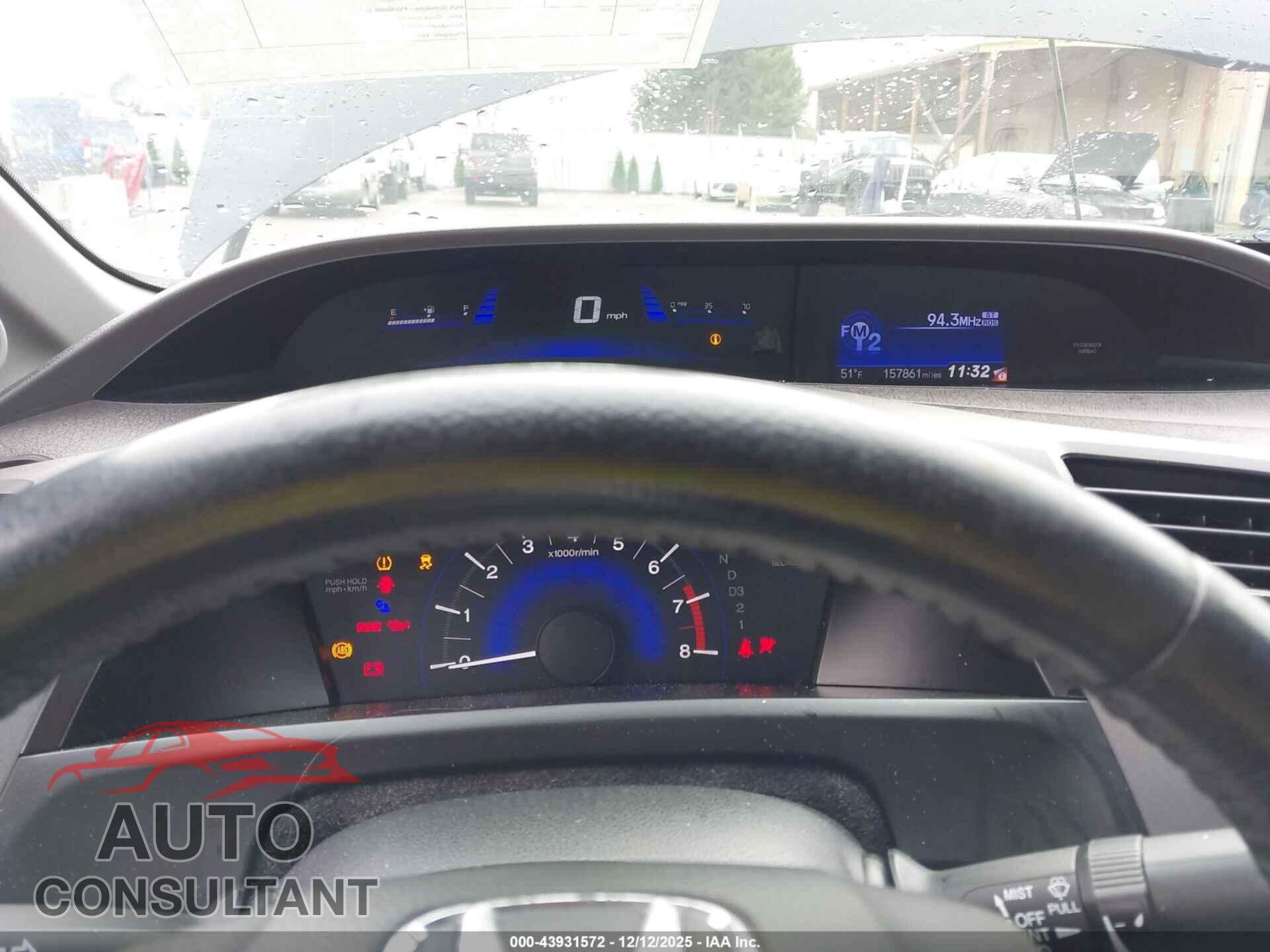 HONDA CIVIC 2012 - 19XFB2F92CE331843