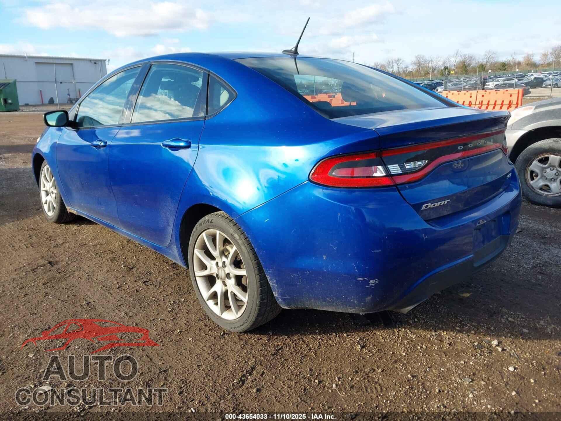 DODGE DART 2013 - 1C3CDFBA9DD298660