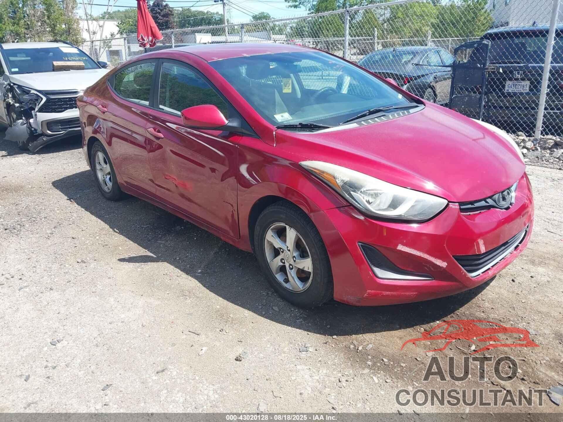 HYUNDAI ELANTRA 2014 - 5NPDH4AE4EH540635