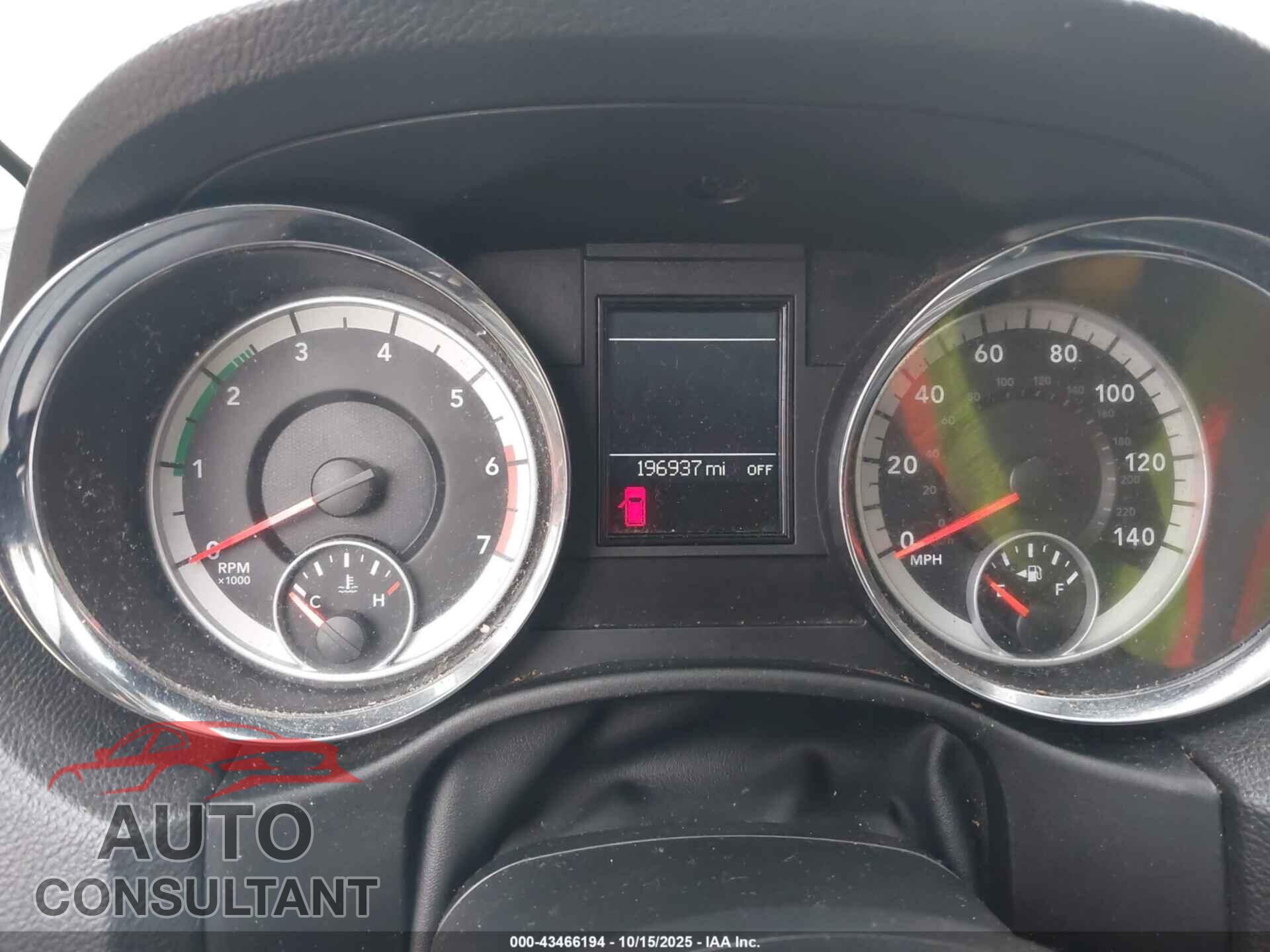 DODGE DURANGO 2011 - 1D4SE4GT2BC693319