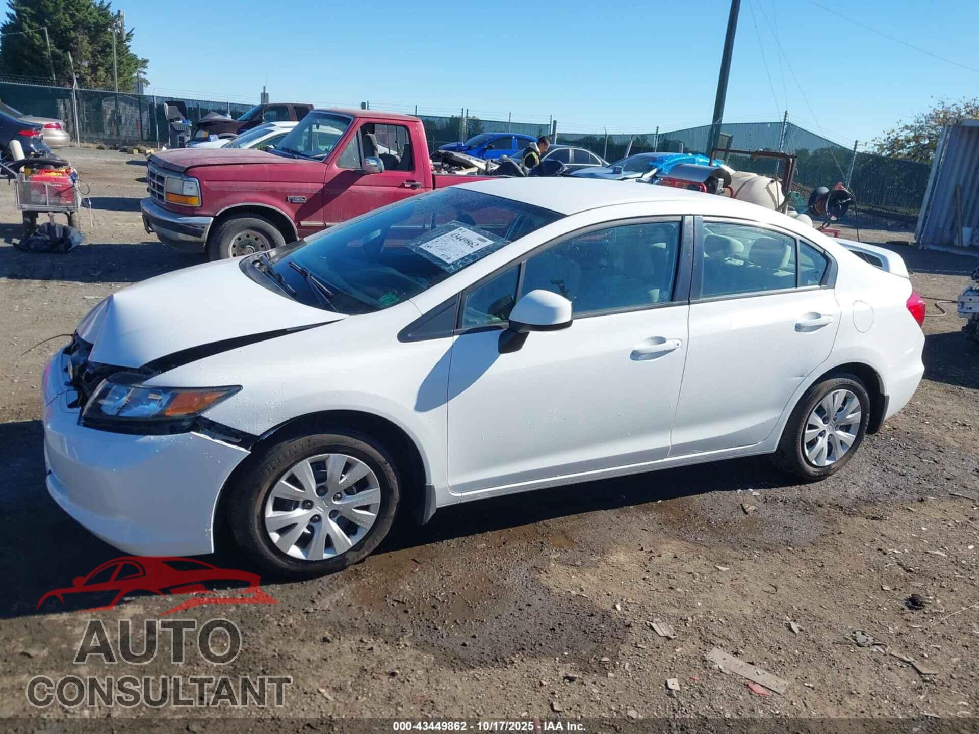 HONDA CIVIC 2012 - 2HGFB2F52CH562938