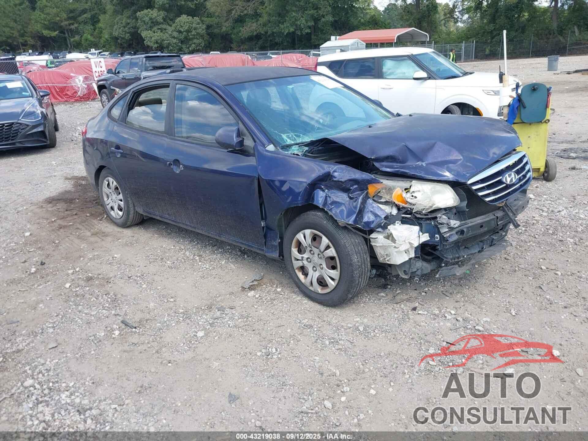 HYUNDAI ELANTRA 2010 - KMHDU4AD7AU982954