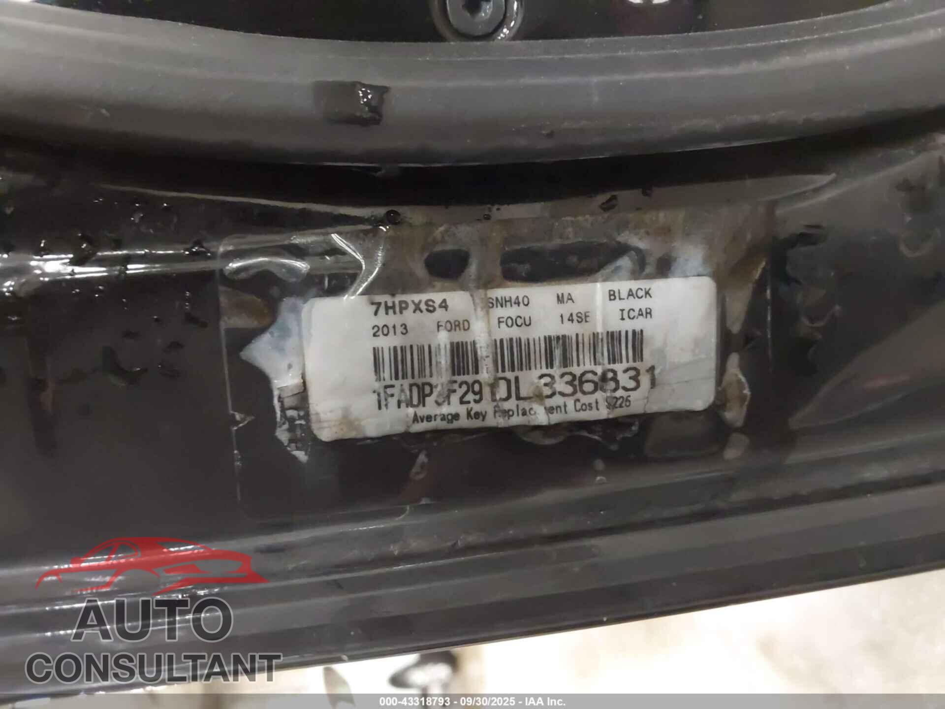 FORD FOCUS 2013 - 1FADP3F29DL336831