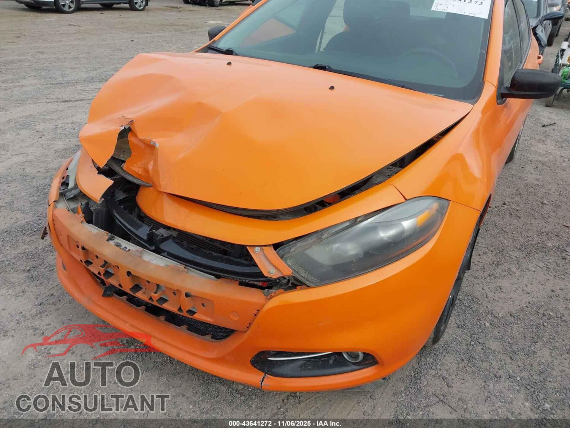 DODGE DART 2013 - 1C3CDFBA1DD329190