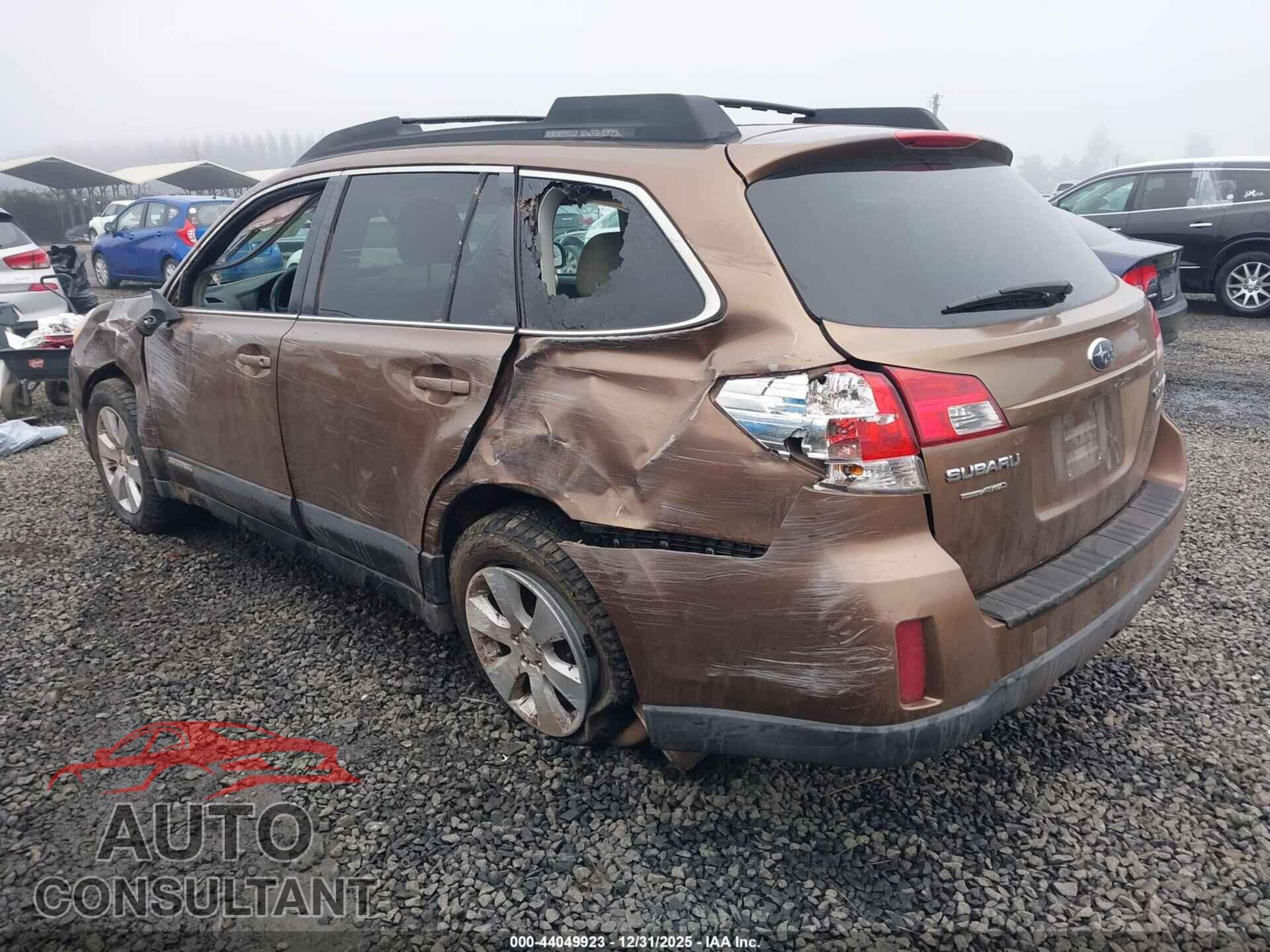 SUBARU OUTBACK 2011 - 4S4BRBCC5B3438686
