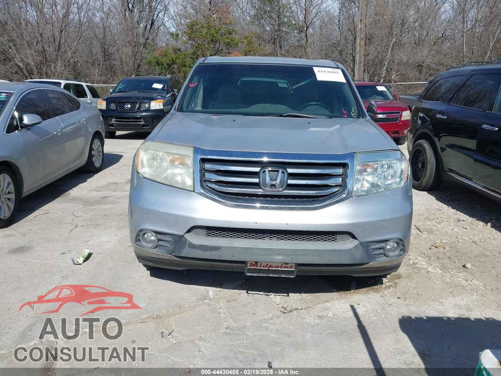 HONDA PILOT 2012 - 5FNYF3H60CB020329
