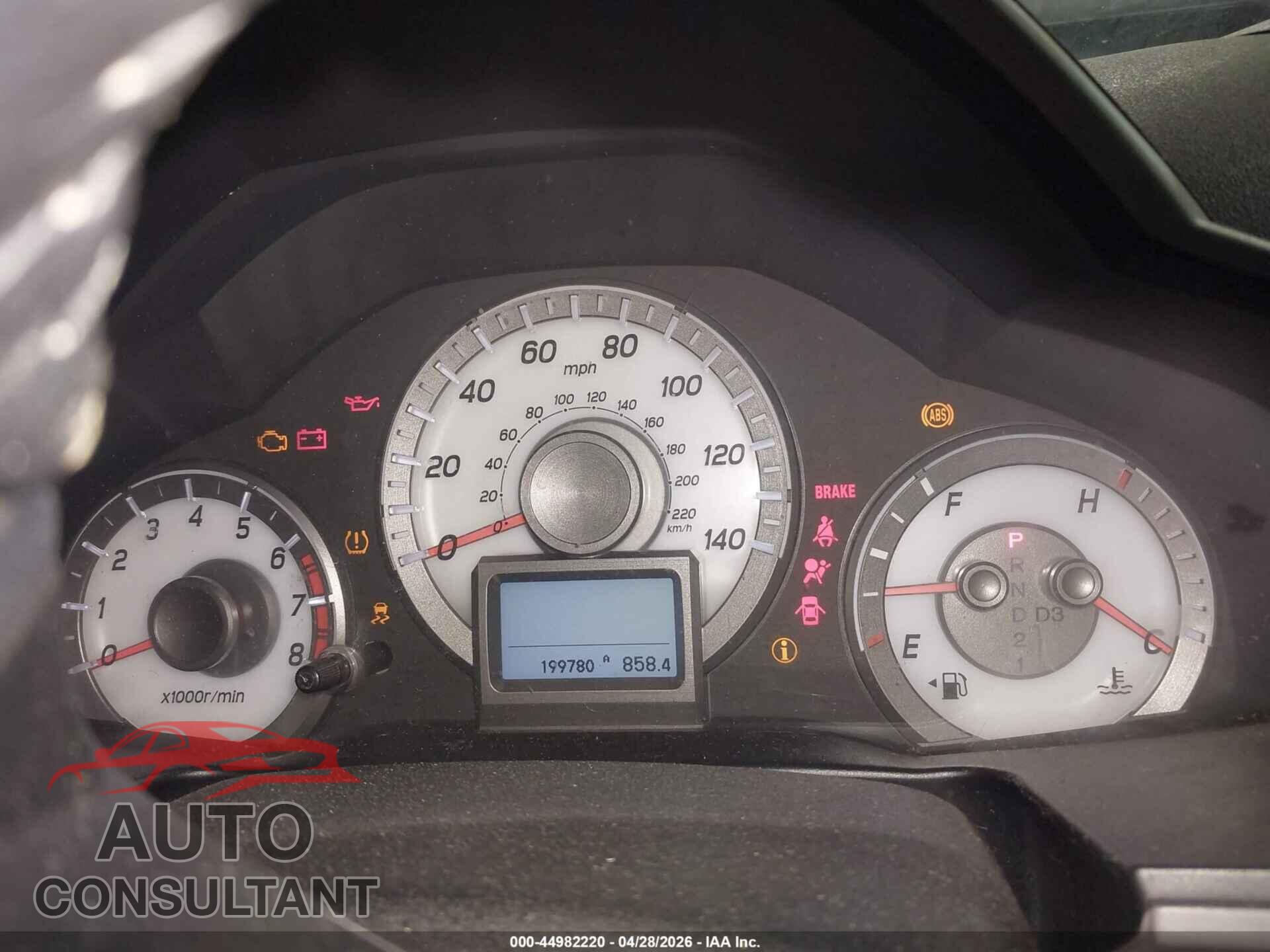 HONDA PILOT 2012 - 5FNYF3H95CB040120