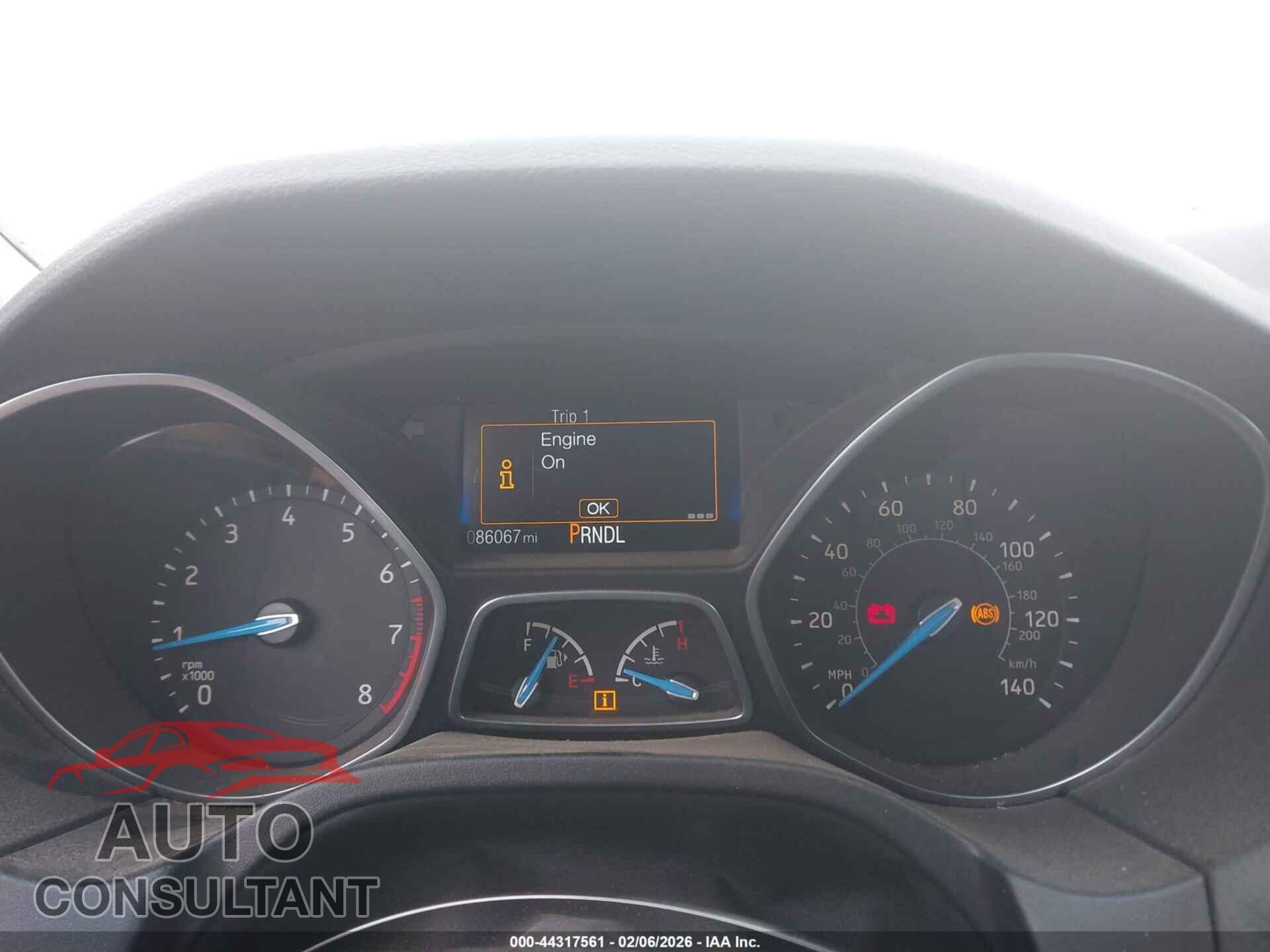 FORD FOCUS 2017 - 1FADP3E20HL332075
