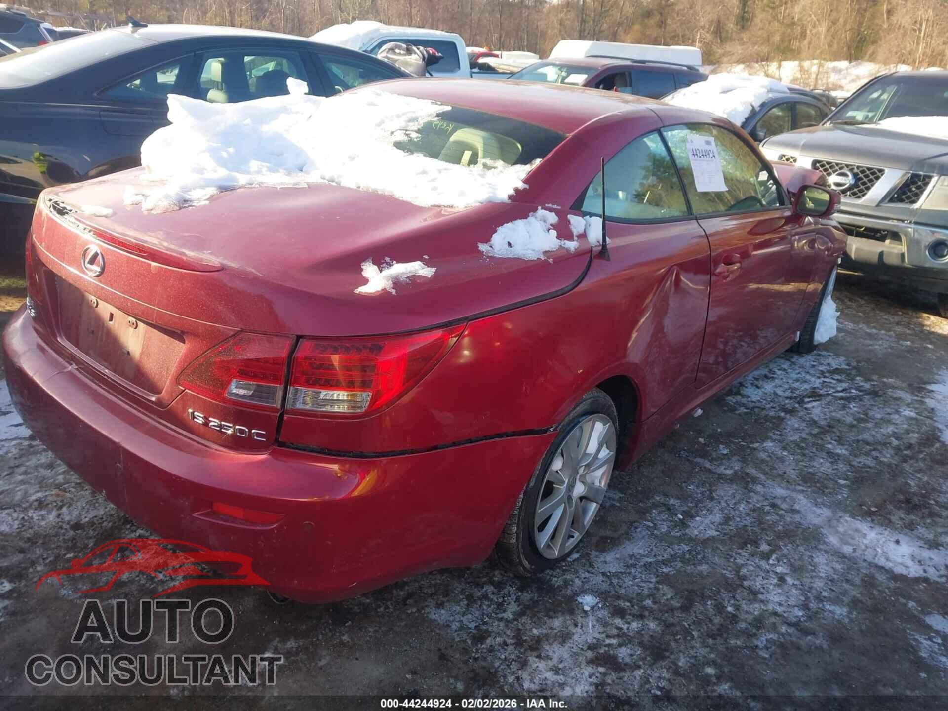 LEXUS IS 250C 2010 - JTHFF2C23A2506377