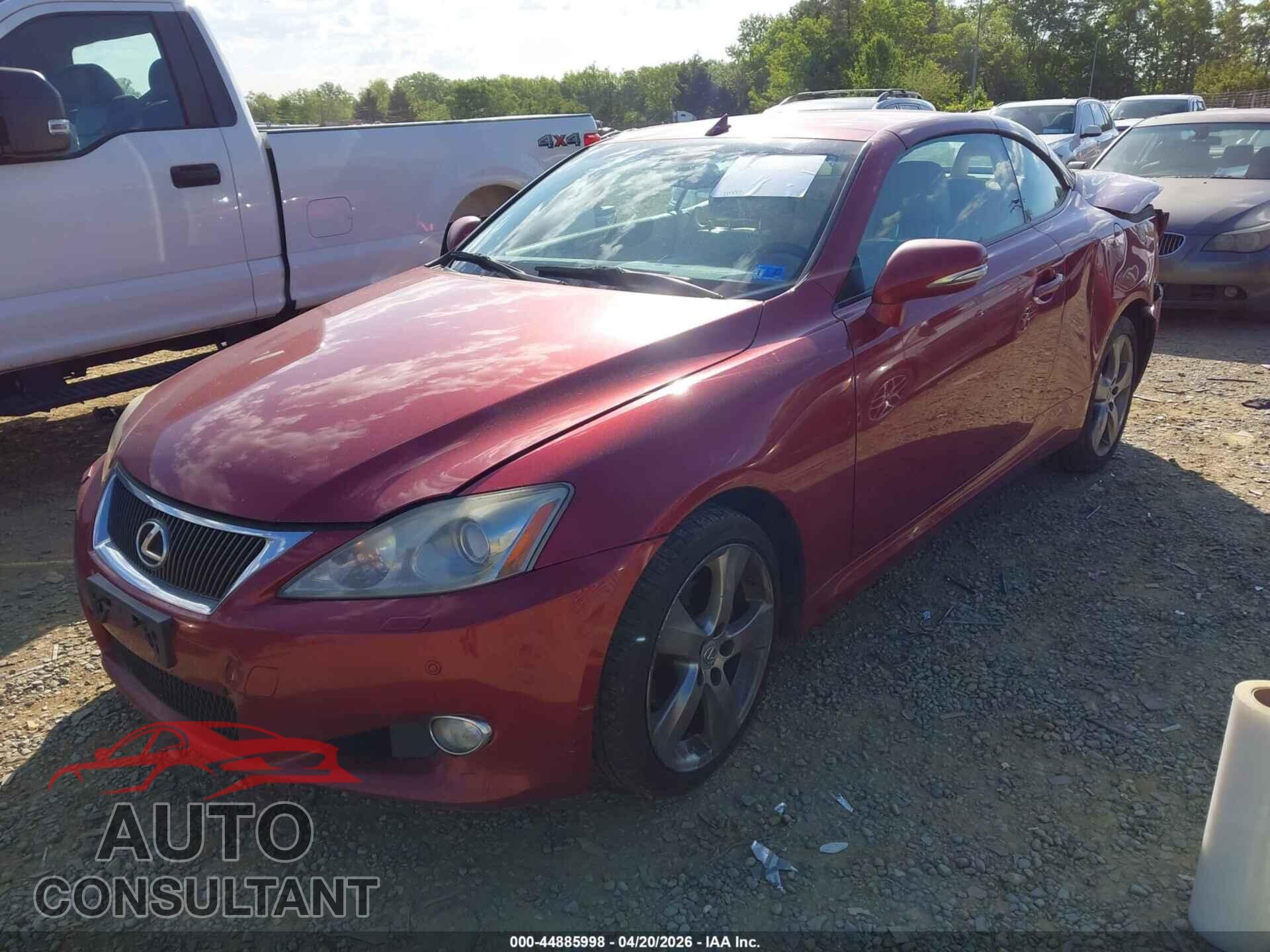 LEXUS IS 250C 2010 - JTHFF2C20A2512685