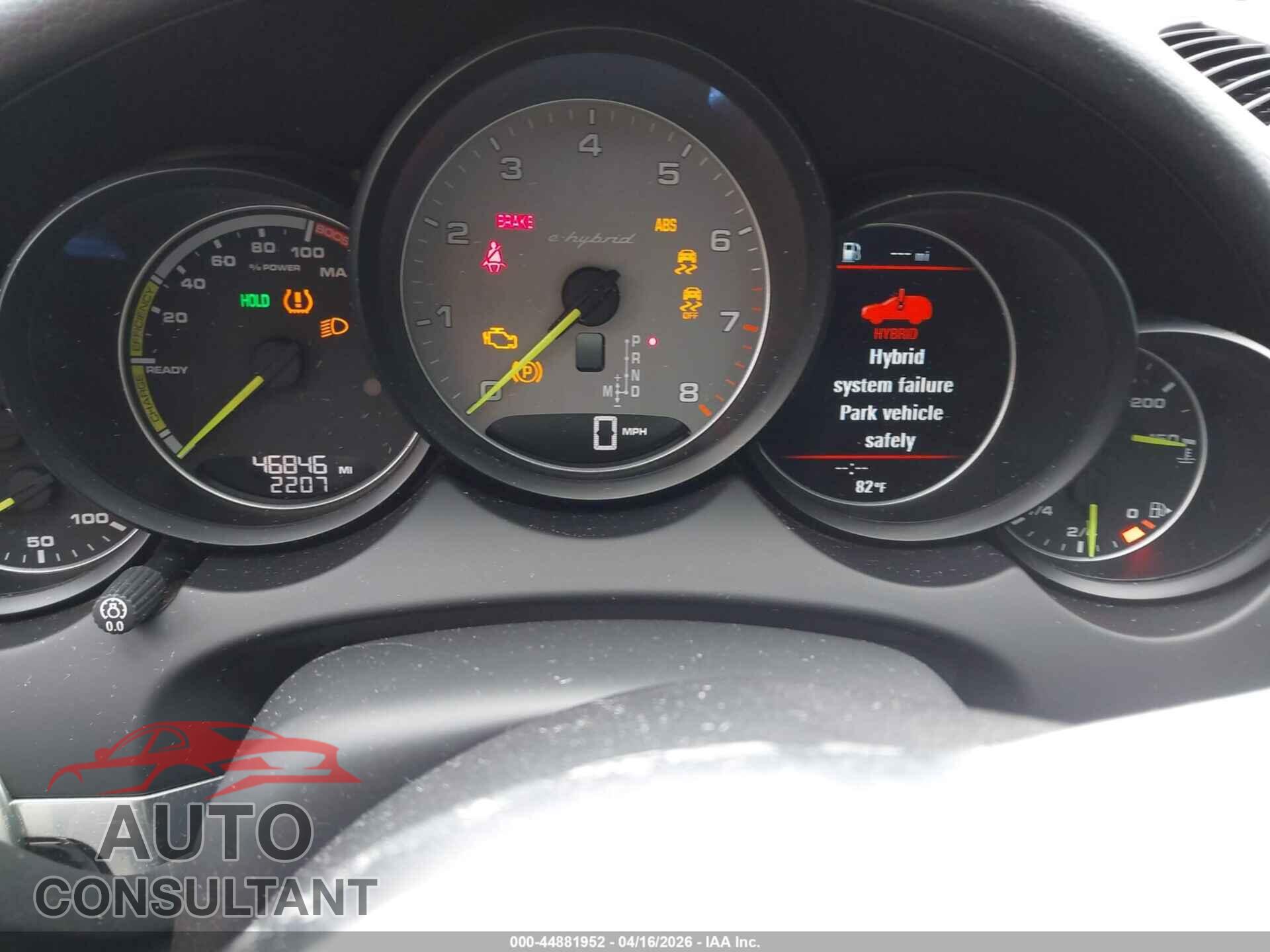 PORSCHE CAYENNE E-HYBRID 2017 - WP1AE2A23HLA71459
