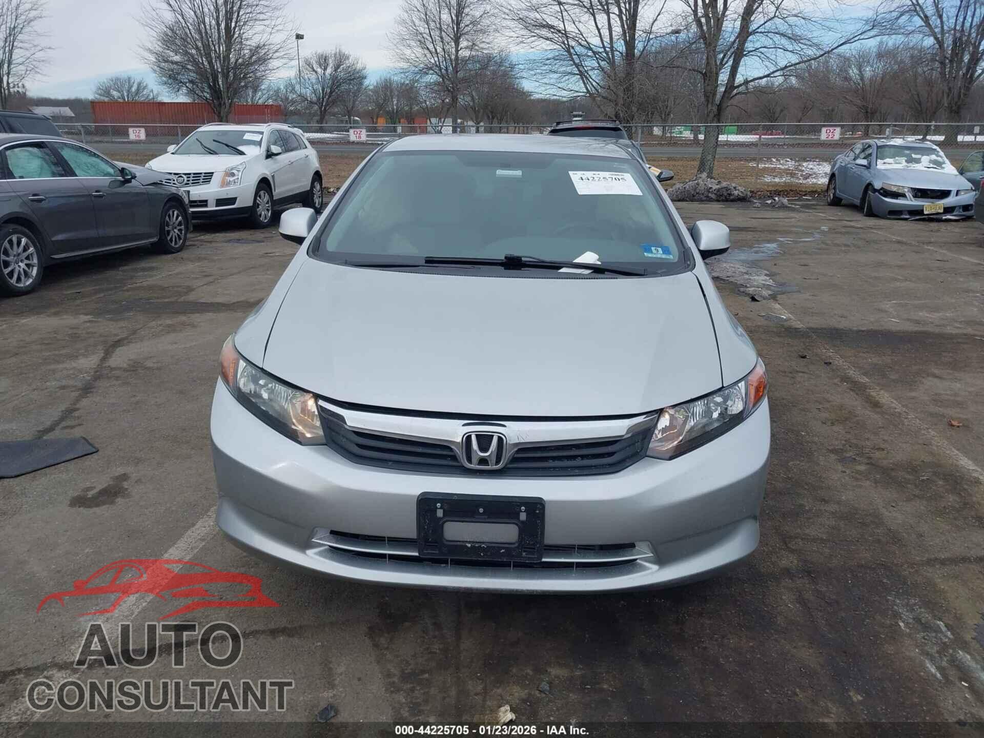 HONDA CIVIC 2012 - 19XFB2F54CE392219