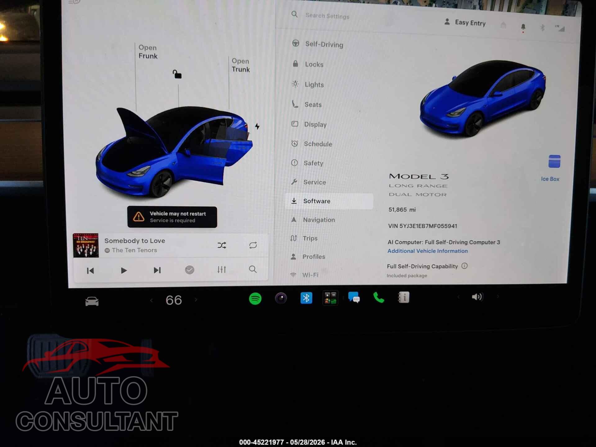 TESLA MODEL 3 2021 - 5YJ3E1EB7MF055941