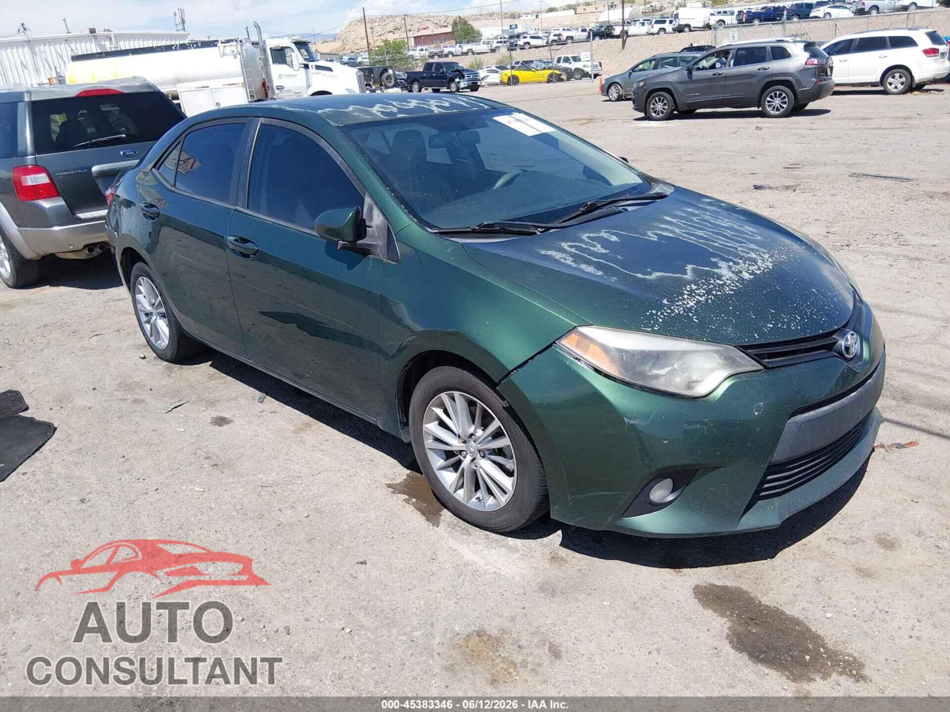TOYOTA COROLLA 2014 - 2T1BURHE5EC008917