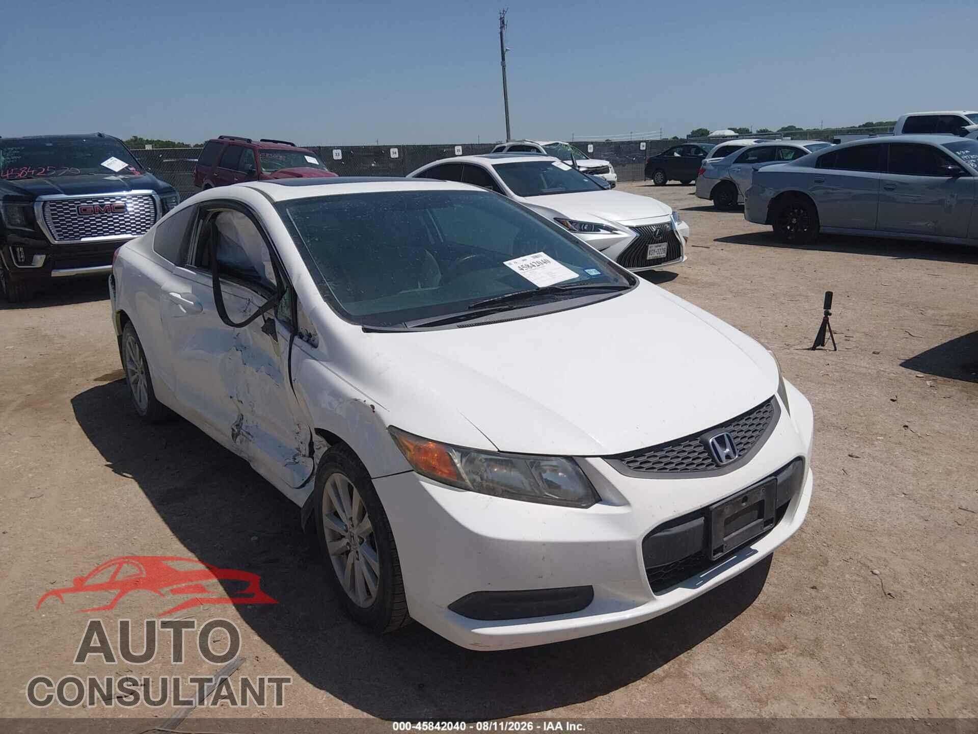 HONDA CIVIC 2012 - 2HGFG3B87CH545785