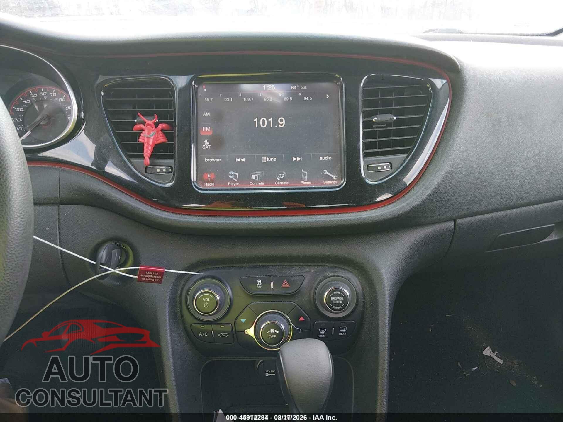 DODGE DART 2014 - 1C3CDFBB2ED920378