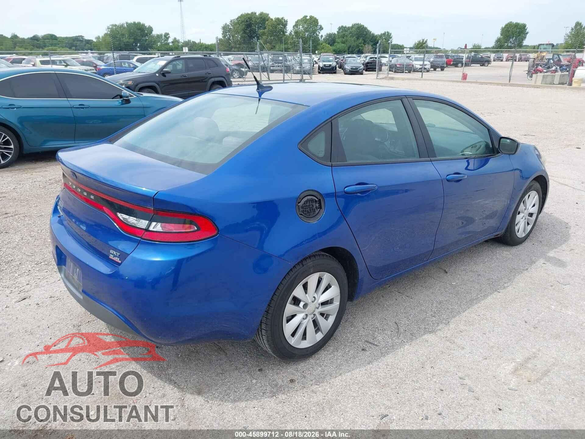 DODGE DART 2014 - 1C3CDFBB0ED677329