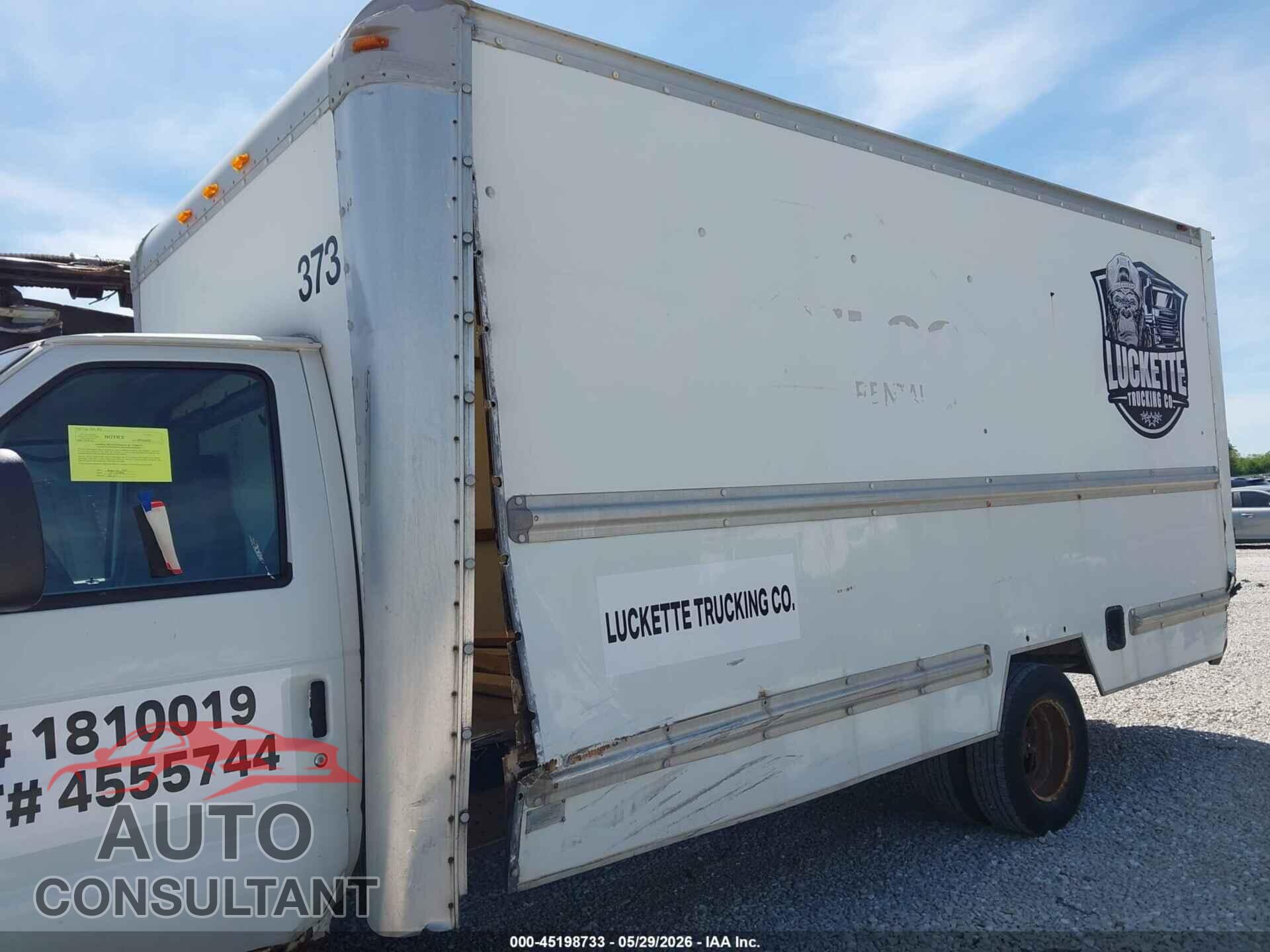 FORD E-350 CUTAWAY 2010 - 1FDWE3FLXADA35178